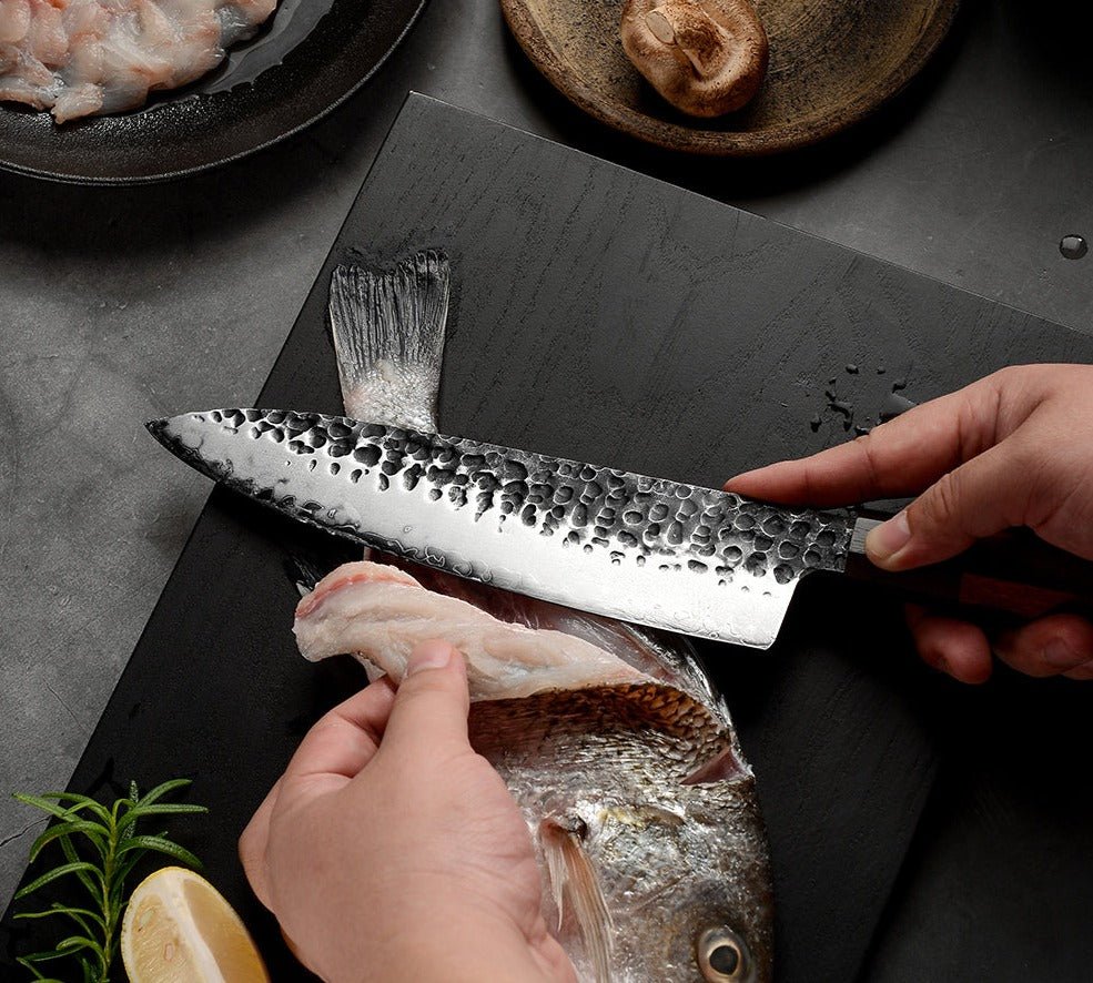 RYUJIN Professional Japanese Chef Knives & Set with Rolling Sharper & Cutting Board - Image 4