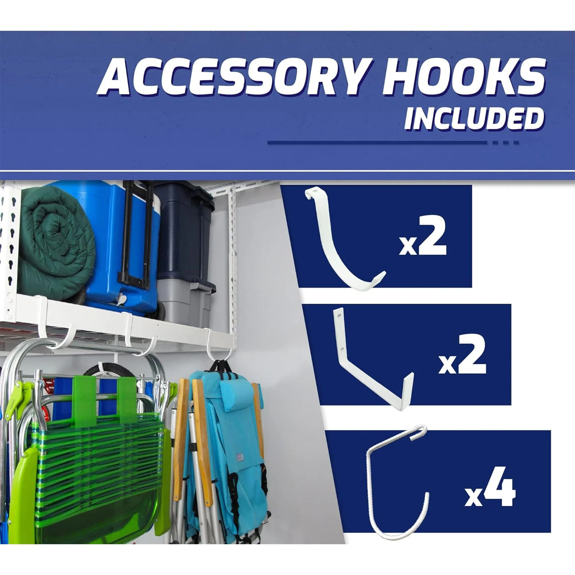 SafeRacks 4' x 8' Overhead Garage Storage Rack Holds Up to 600 Pounds, White - Image 6