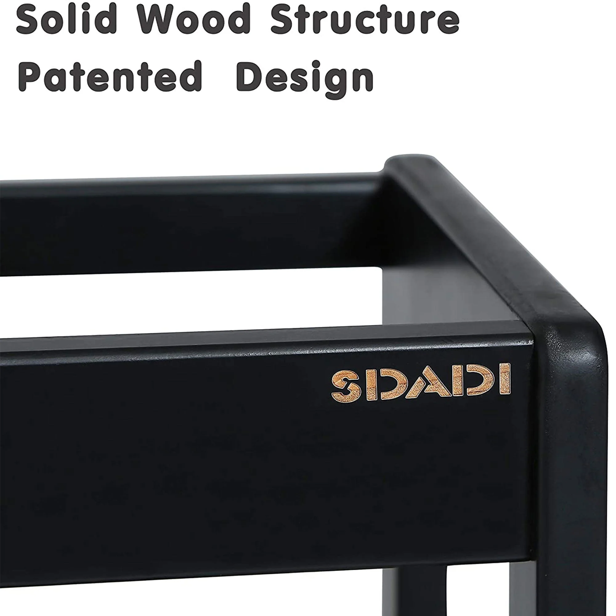 SDADI LT05G Mother's Helper Adjustable Height Kids Kitchen Step Stool, Black - Image 5