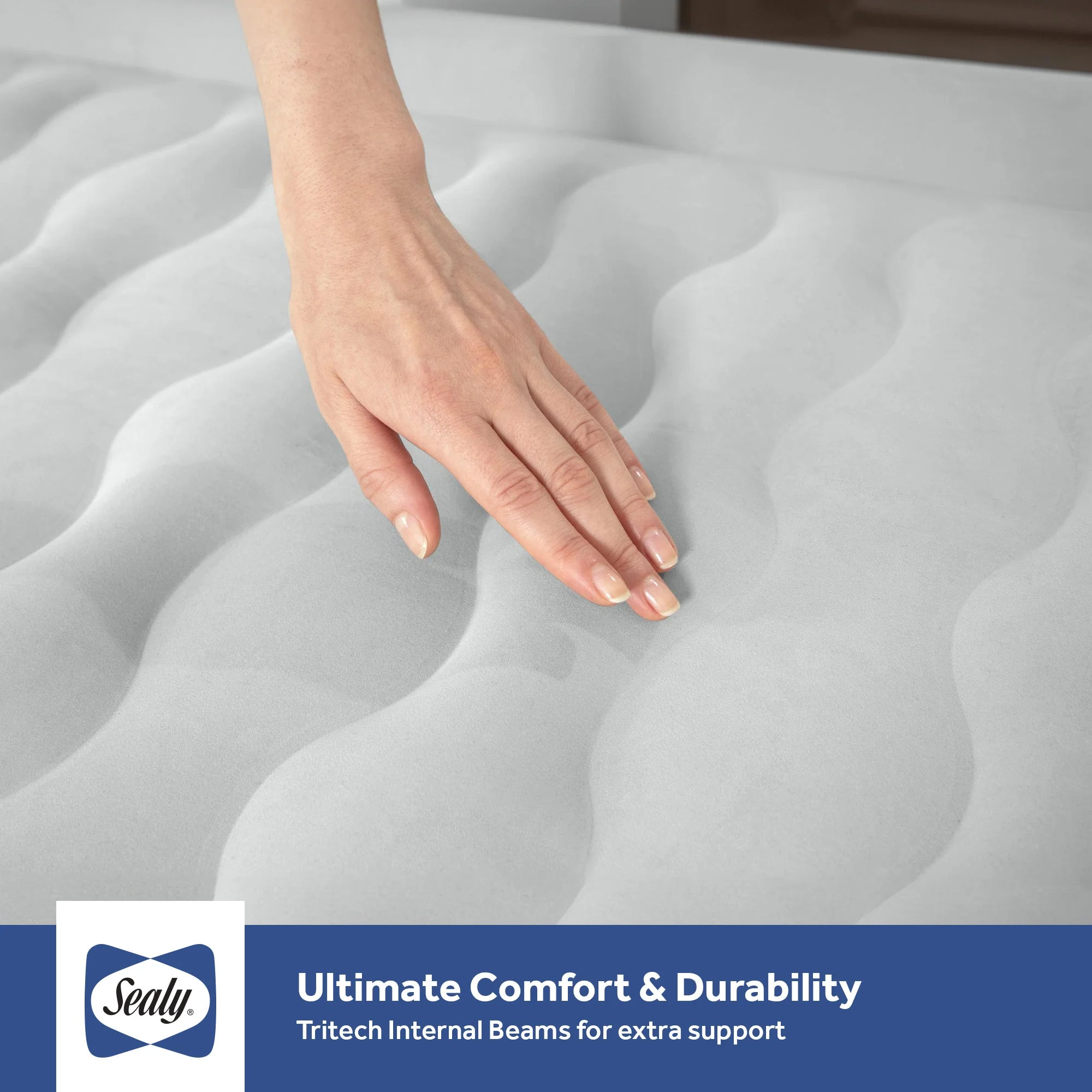 Sealy Tritech Twin Sized 18" Air Mattress Bed 2 Person w/Built-In AC Pump & Bag - Image 5