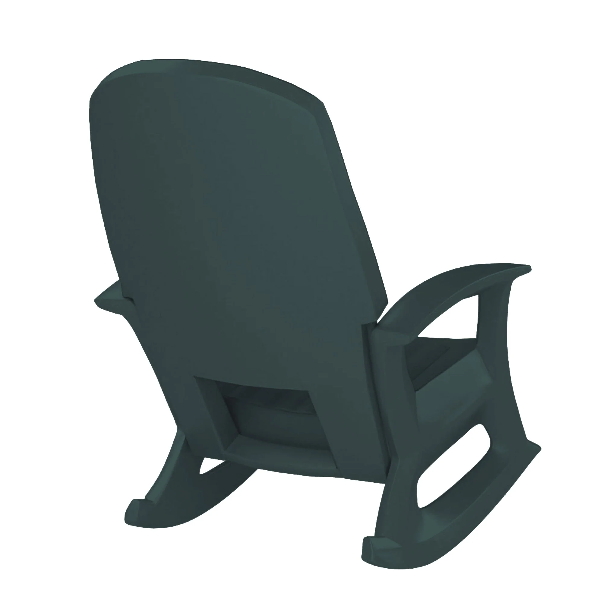 Semco Plastics Rockaway Heavy Duty All-Weather Outdoor Rocking Chair, Green - Image 11