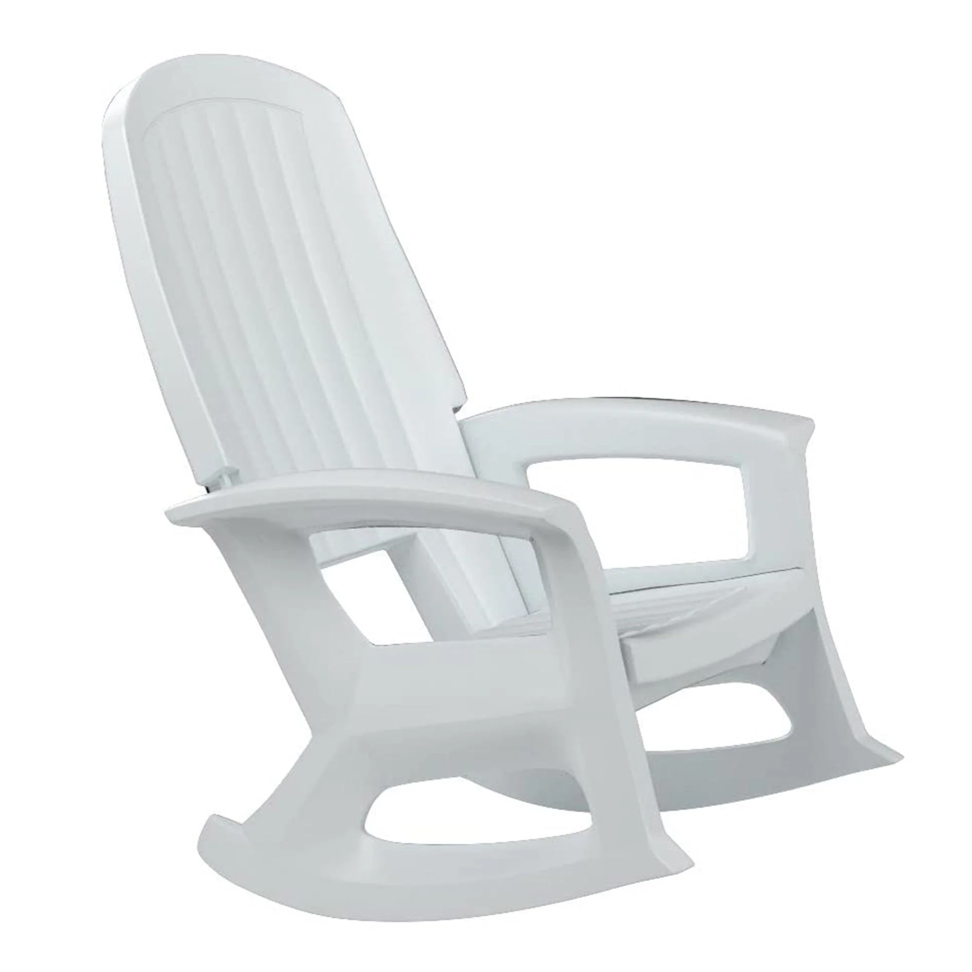 Semco Rockaway Heavy Duty All Weather Outdoor Rocking Chair, White (4 Pack) - Image 4