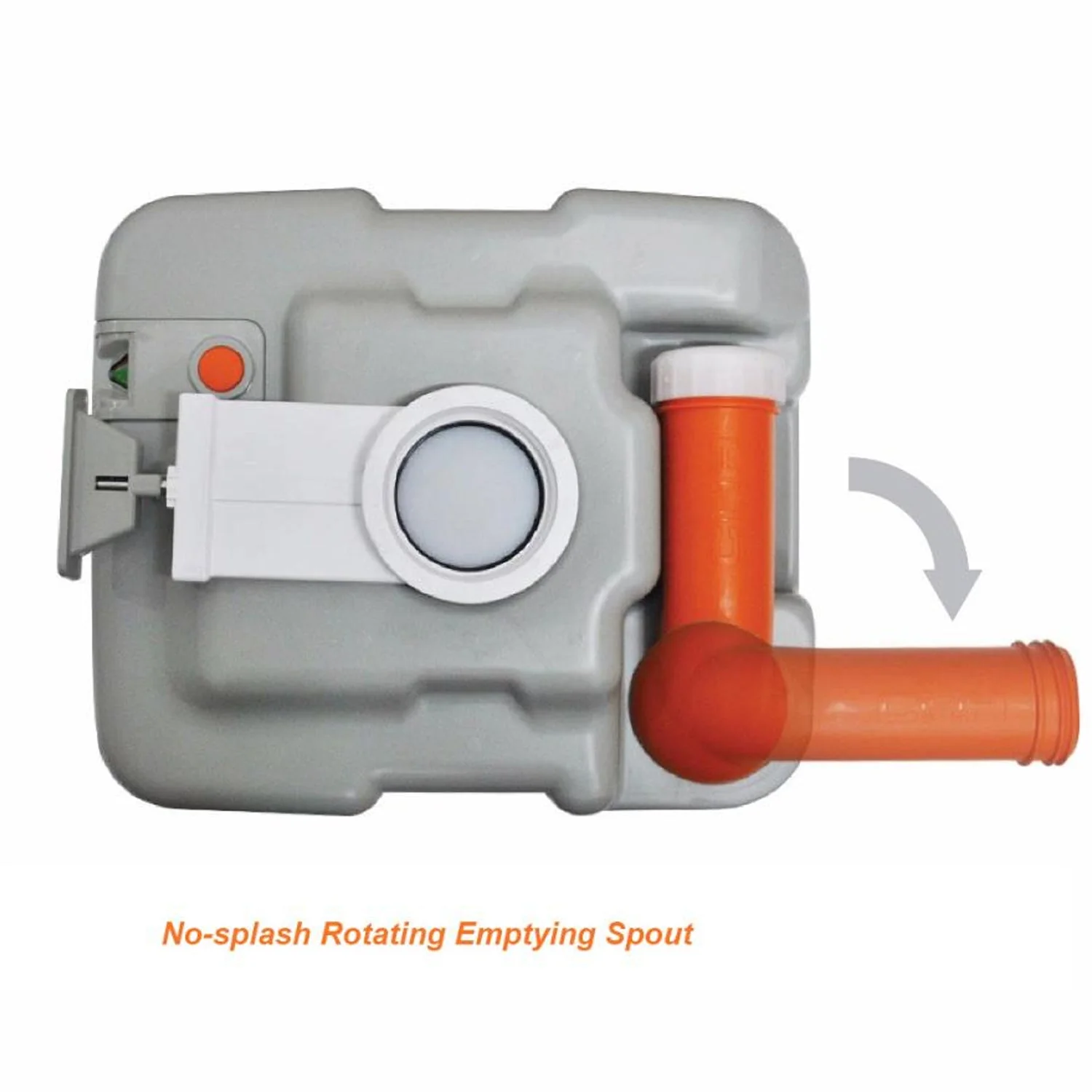 SereneLife 5.3 Gallon Portable Flushing Indoor Outdoor Travel Camping RV Toilet - Image 4