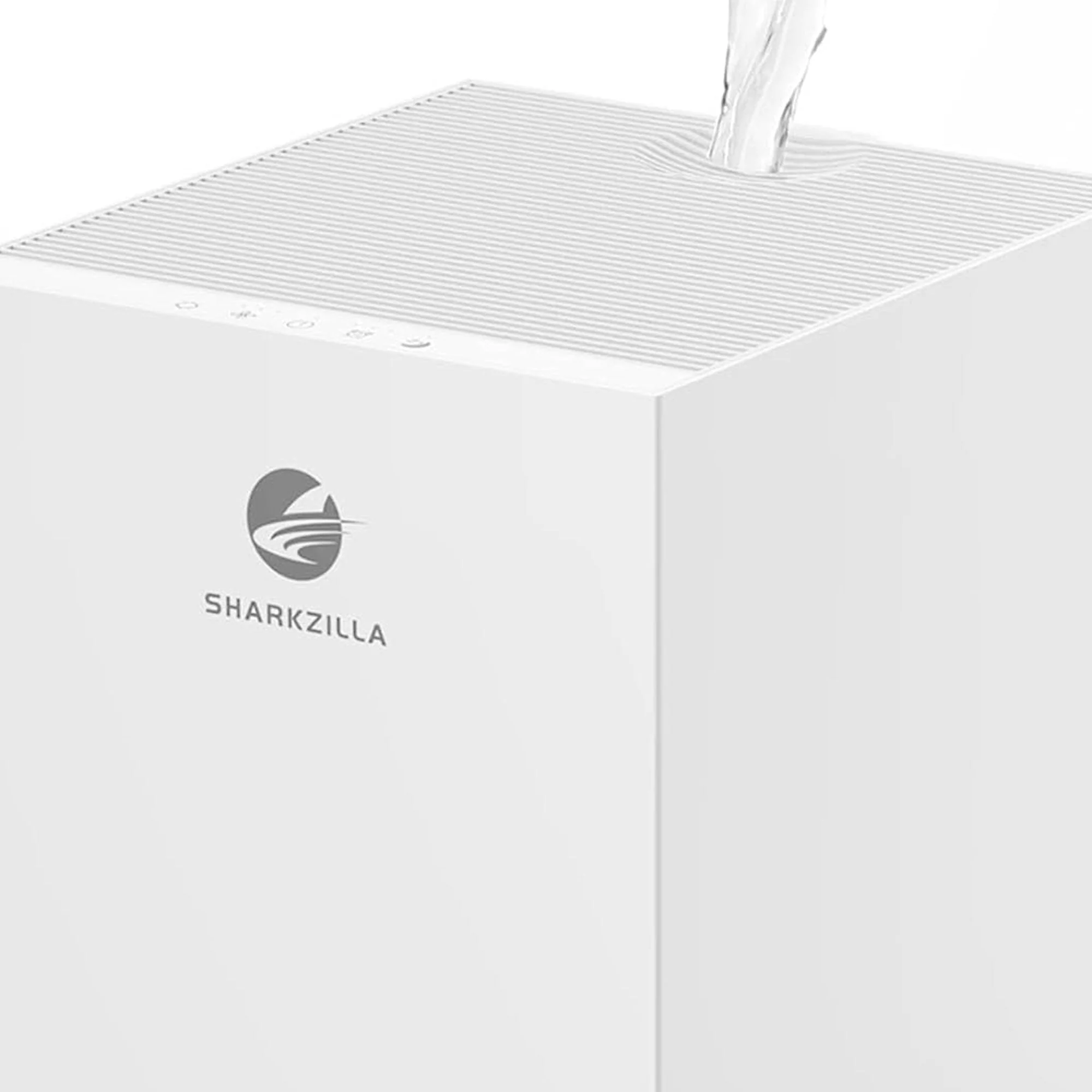 SHARKZILLA 1.3 Gallon Plastic Evaporative No Mist Humidifier with Timer, White - Image 10