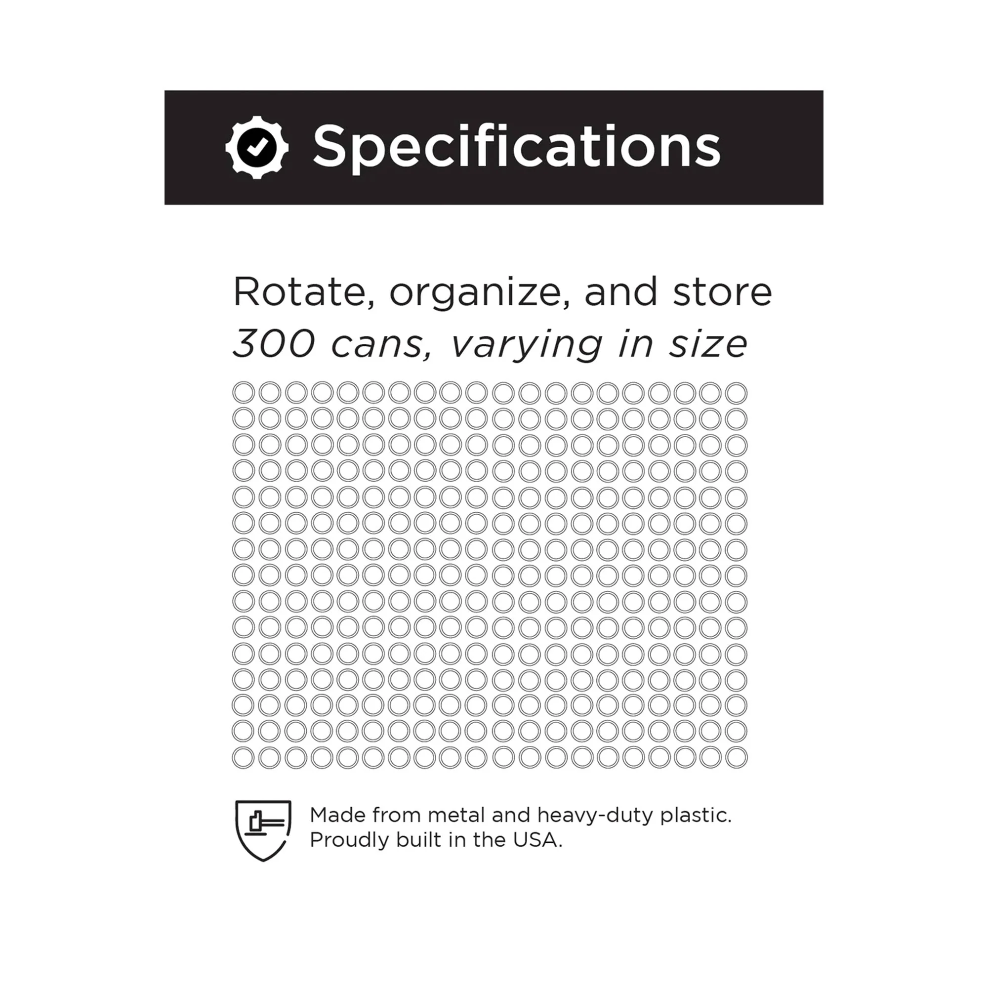 Shelf Reliance Maximizer Variety Can Rotation Organizer Holds Up To 300 Cans - Image 3