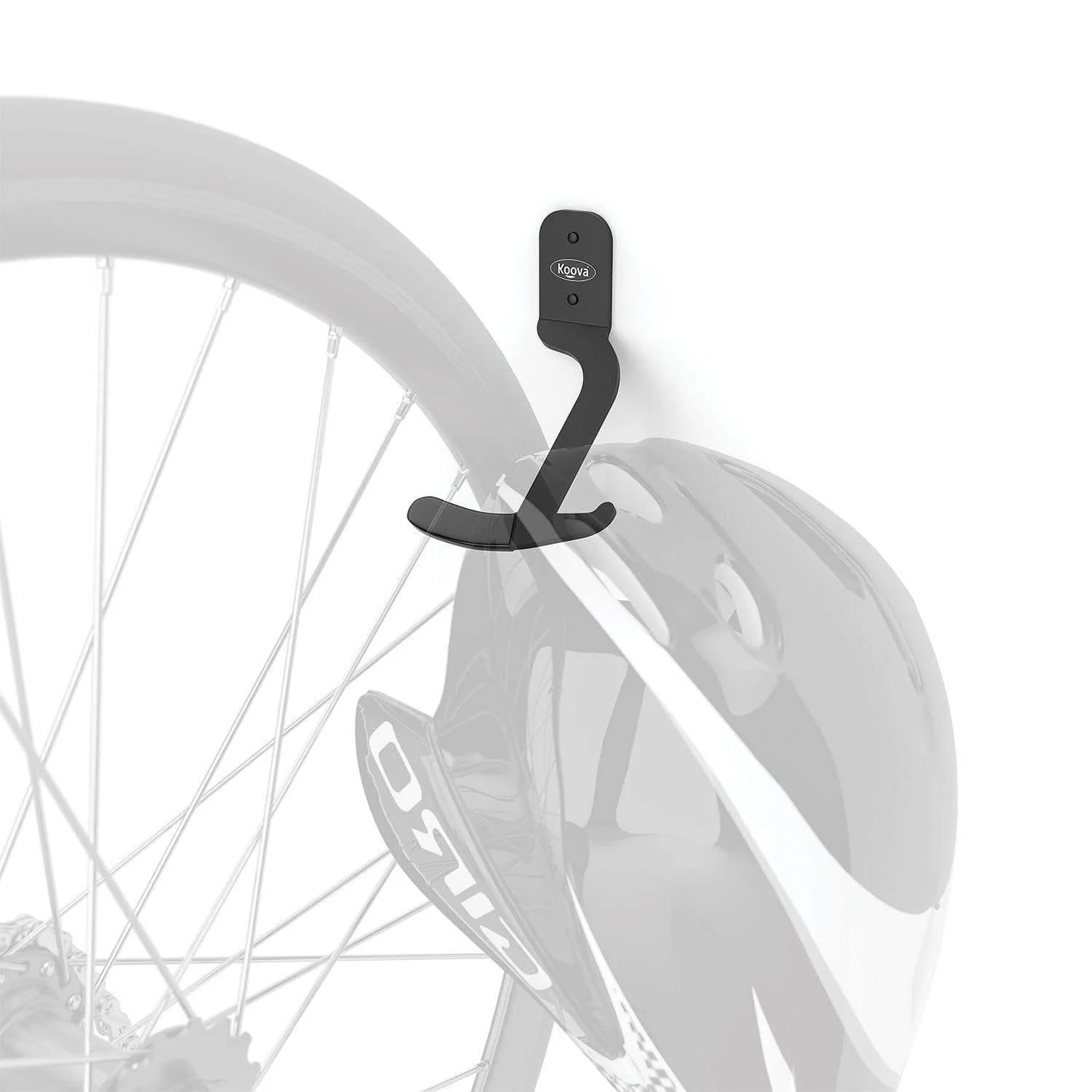 Single Bike Vertical Wall Mounted Hook - Image 3