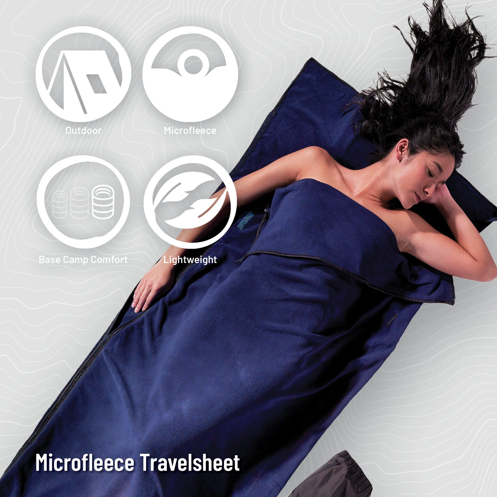 Sleeping Bag Blanket Microfleece - Image 4