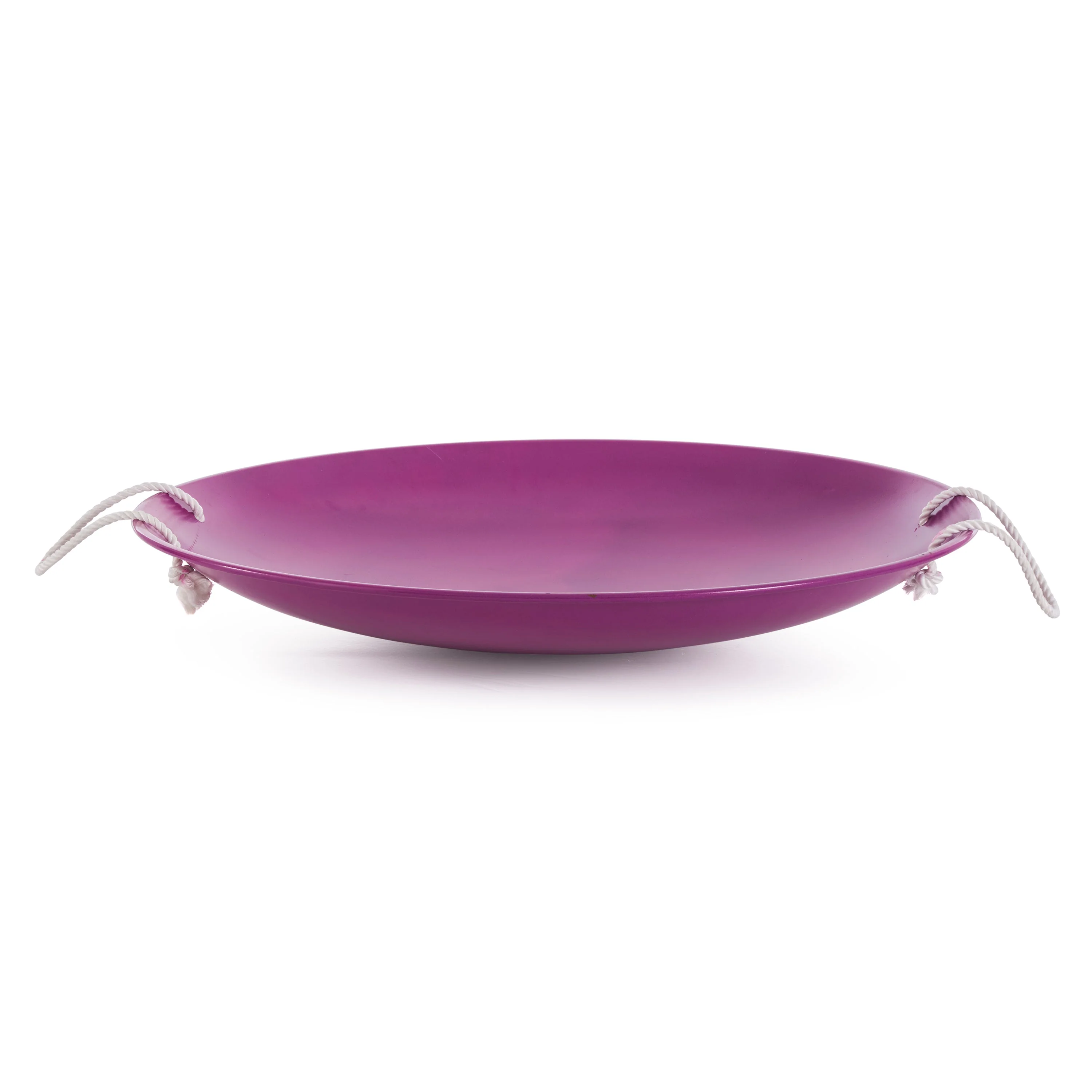 Slippery Racer ProDisc 26" Heavy Duty Metal Saucer Sled w/ Rope Handles, Purple - Image 3