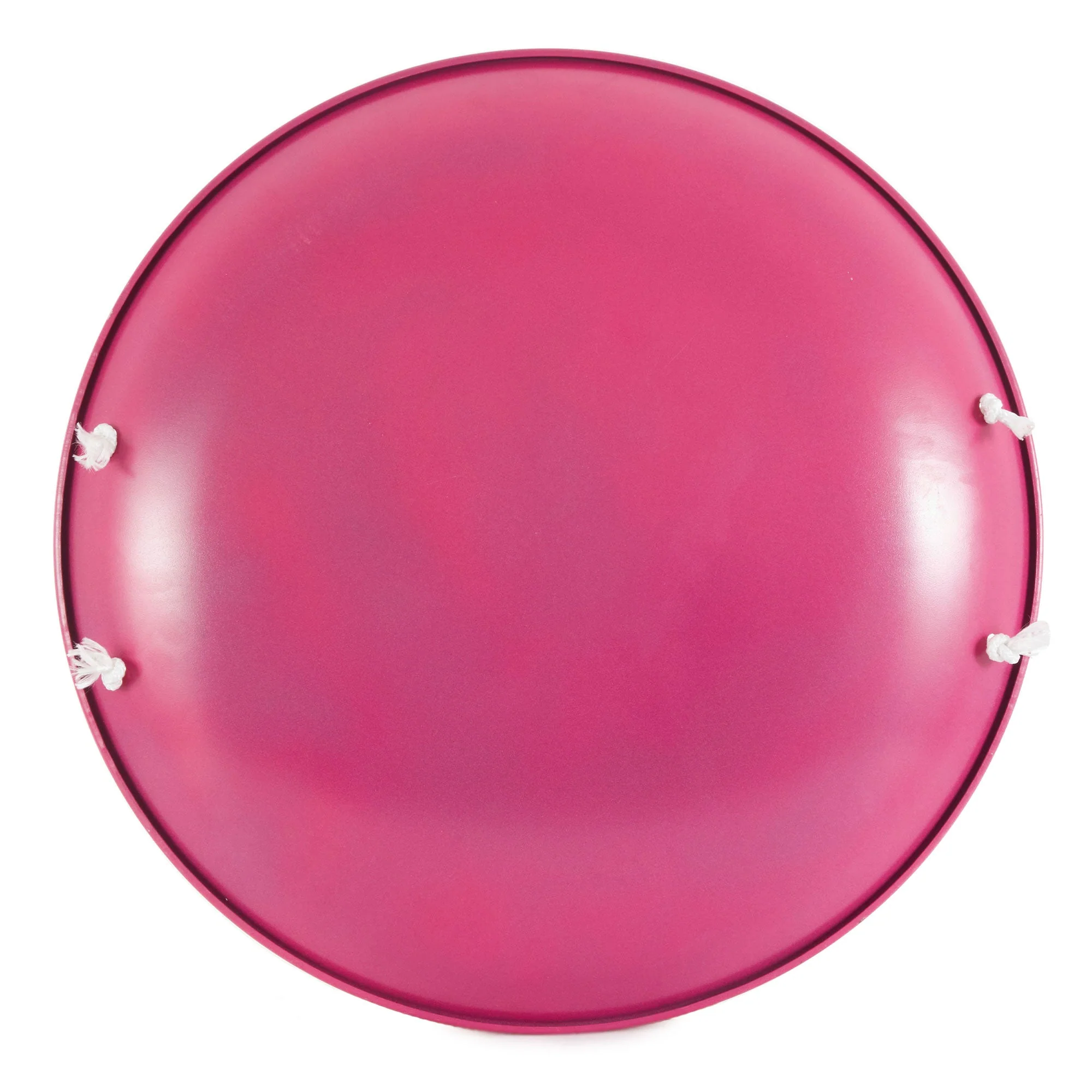 Slippery Racer ProDisc 26" Heavy Duty Metal Saucer Sled with Rope Handles, Pink - Image 7