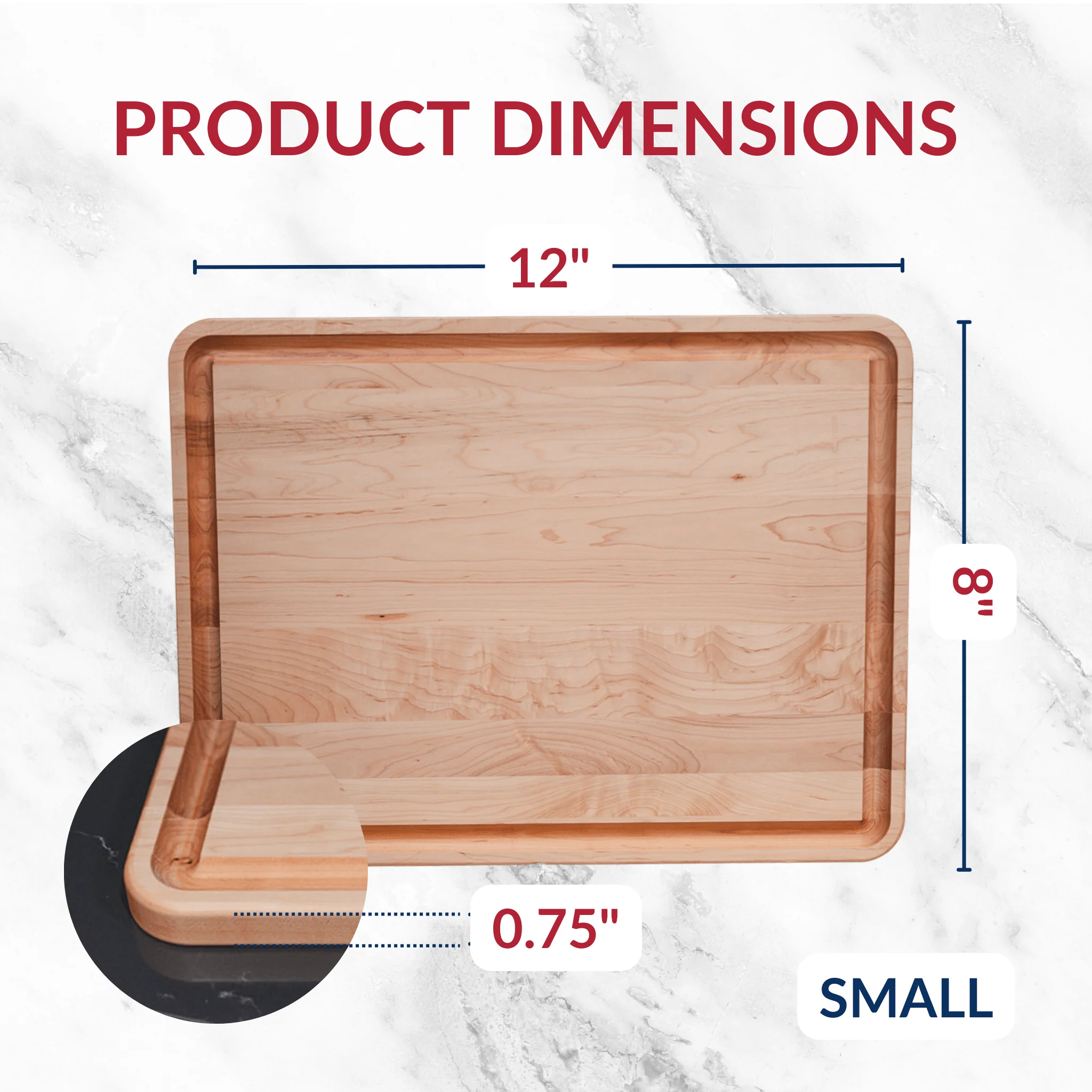 Small Maple Wood Cutting Board - Image 3