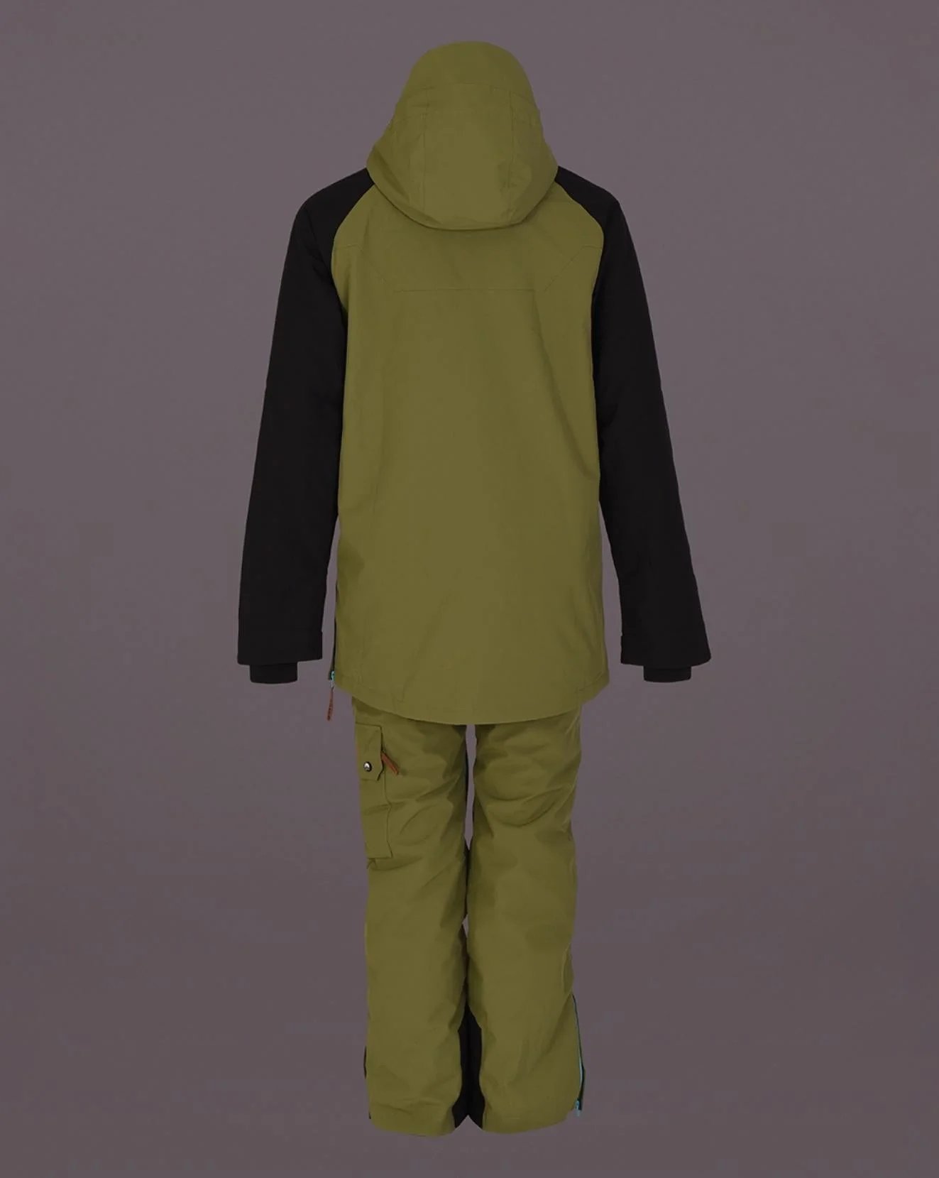 Snow Park Overhead Jacket - White & Khaki - Image 8