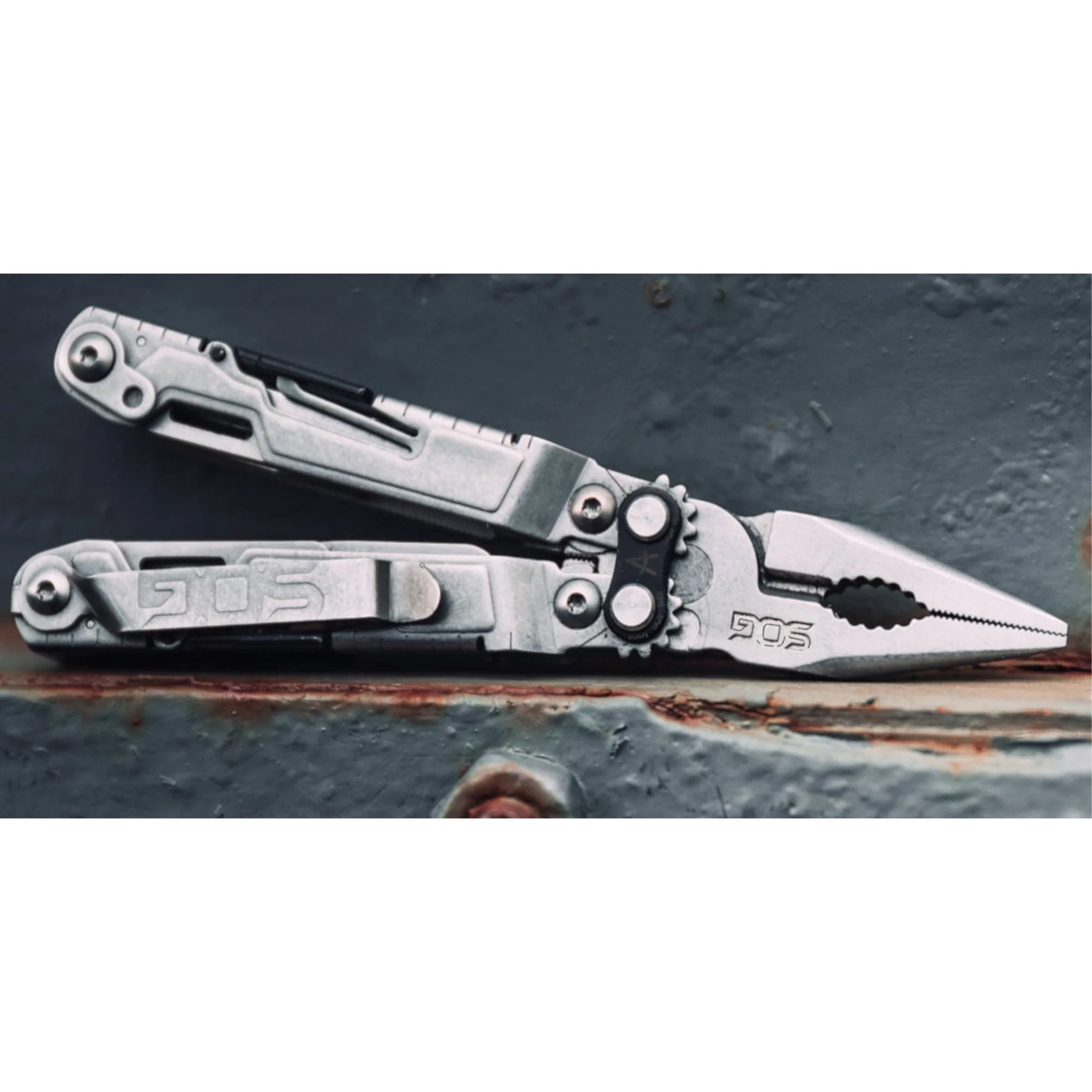 SOG PowerPint Stainless Steel Folding 18 Multi Purpose Pocket EDC Tool, Silver - Image 9