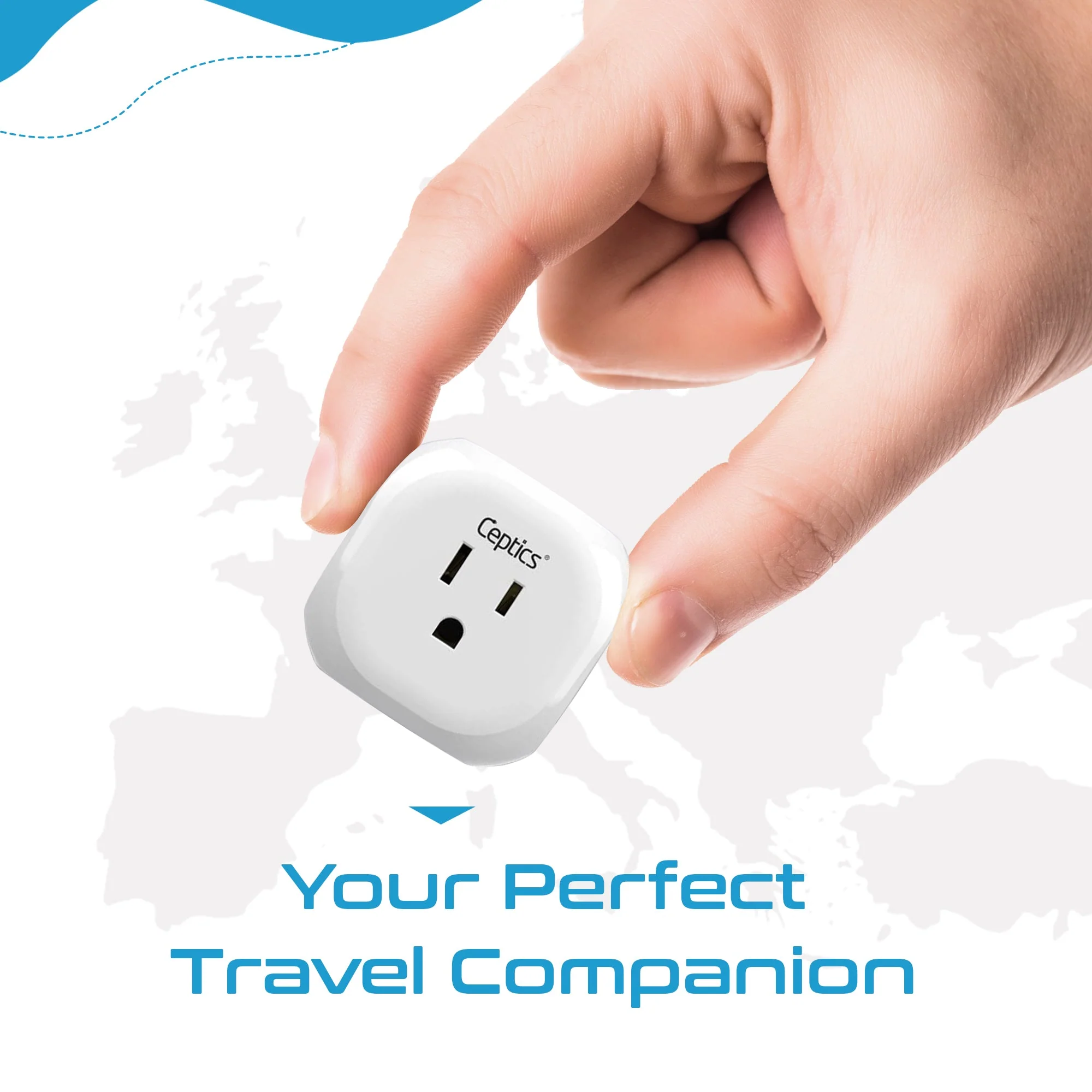 South Africa Travel Plug Adapter - 4 in 1 - Ultra Compact - Light Weight (PT-10L) - Image 5