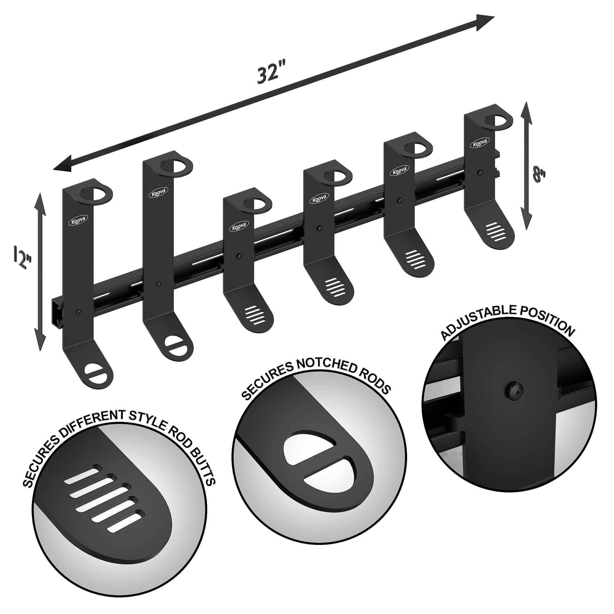 Spinning and Offshore Fishing Rod Rack Organizer - Image 2