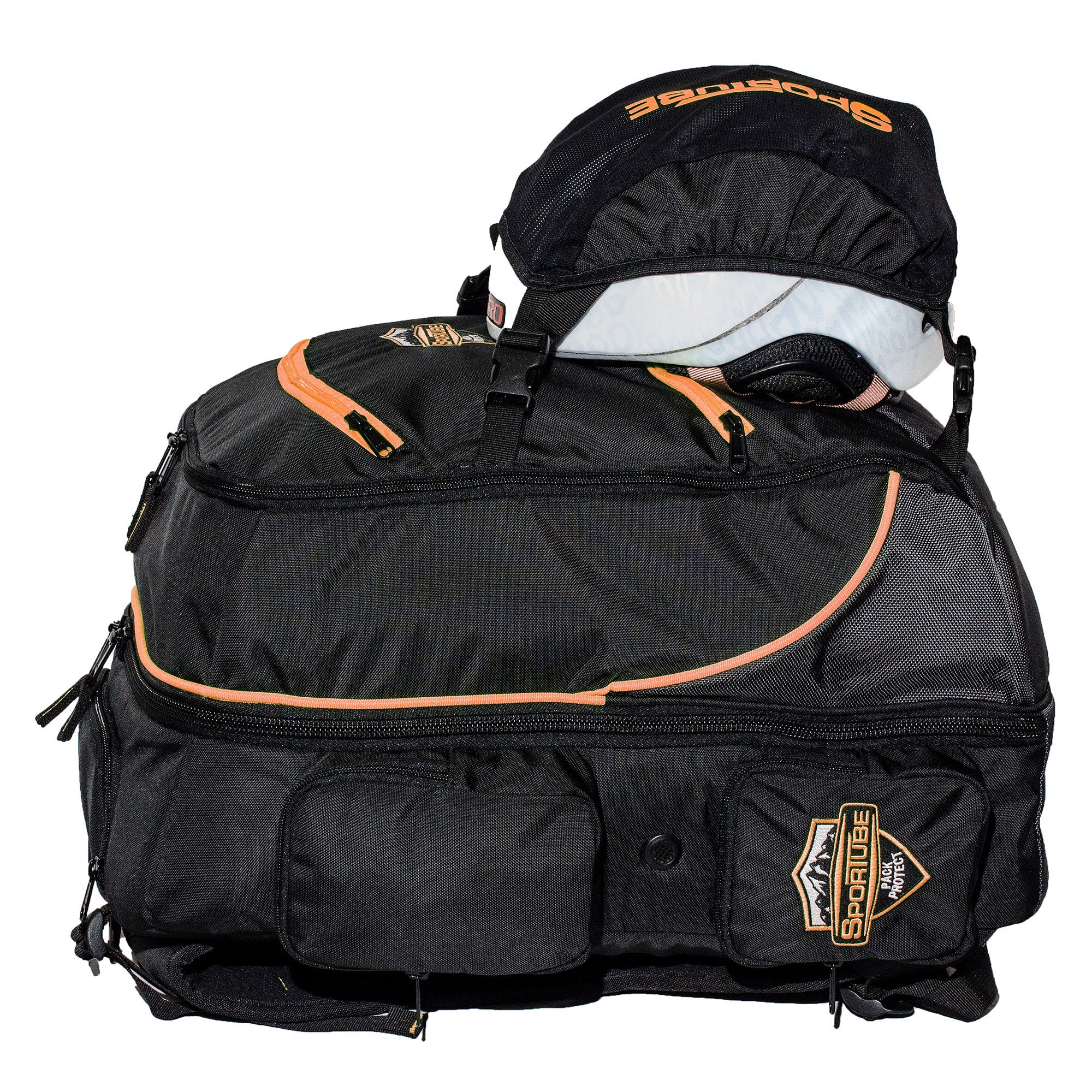 Sportube 44L Overheader Airline Carry On Padded Gear & Boot Backpack, Orange - Image 7
