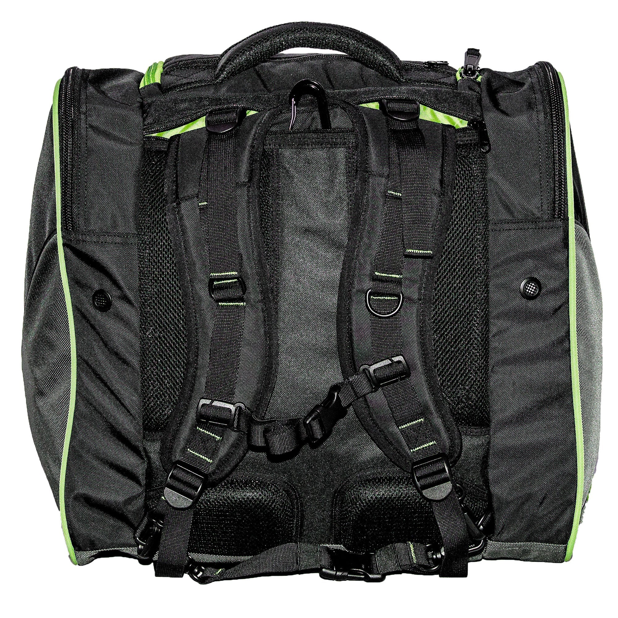 Sportube Freerider 70 Liter Padded Ski Boot & Gear Backpack Bag, Green/Black - Image 4