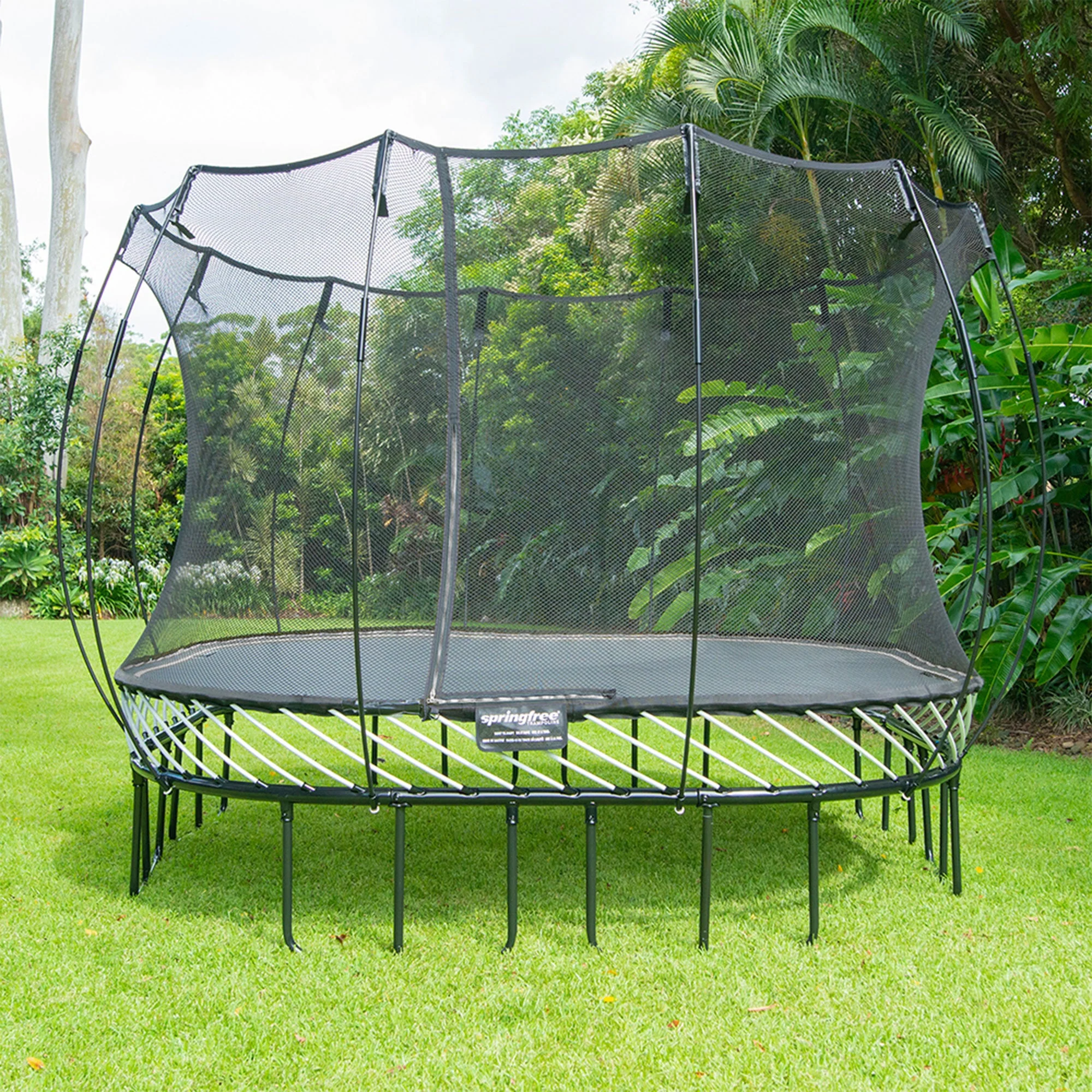 Springfree Trampoline Kids Square 13 Ft Trampoline & FlexrStep V2 Safety Ladder - Image 6