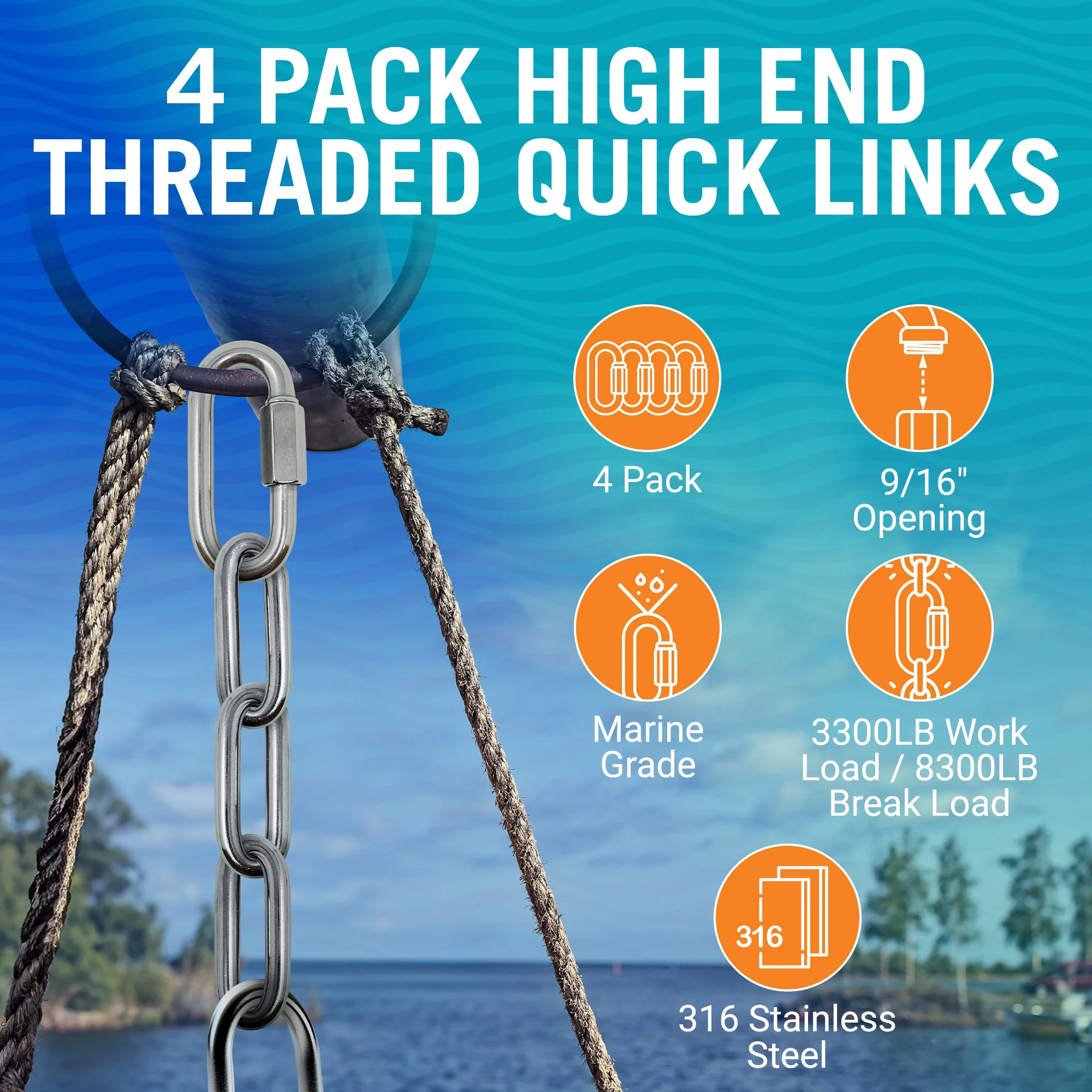 Stainless Steel Quick Links - Image 2