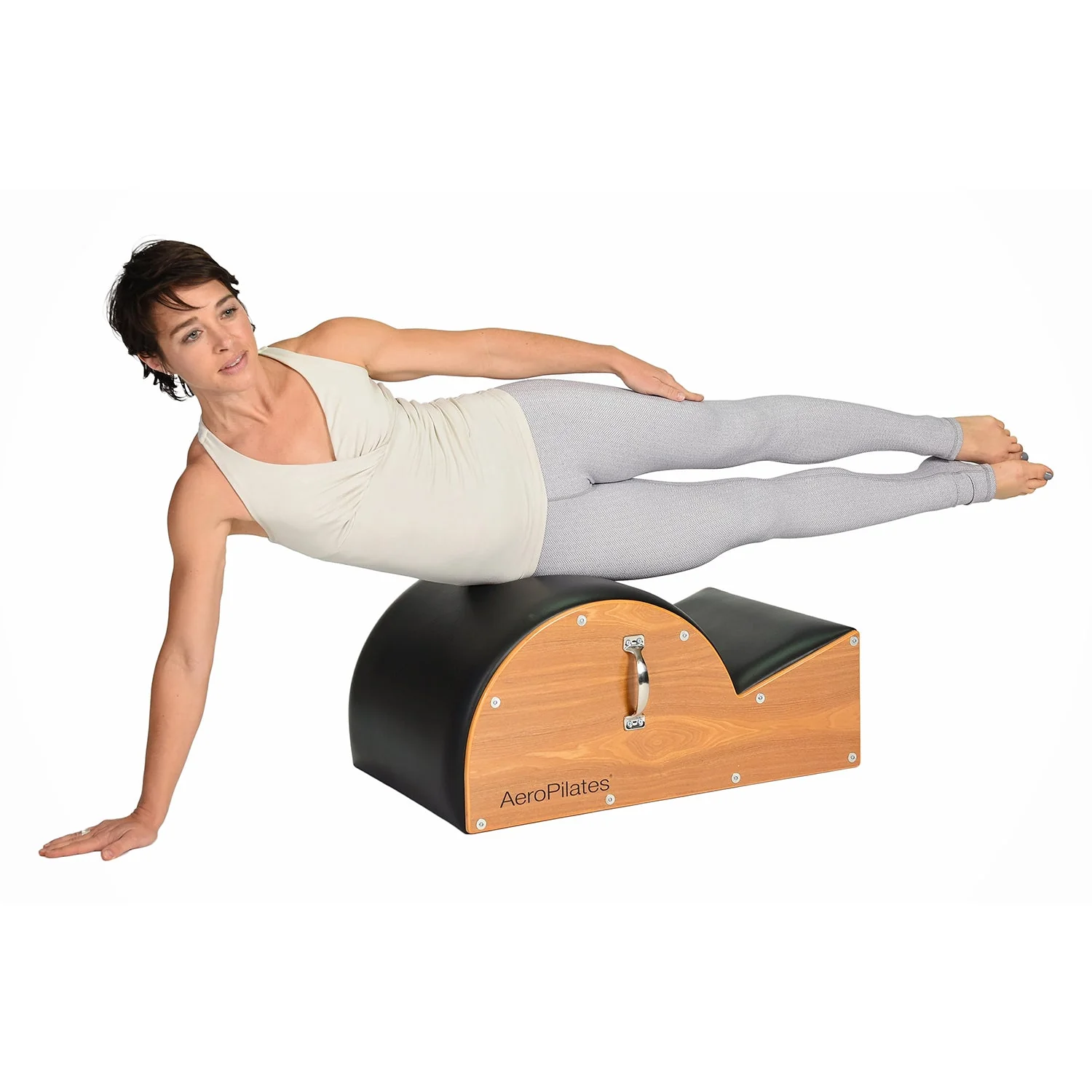 Stamina AeroPilates Wooden Padded Spine Posture Corrector Stretching Barrel - Image 7