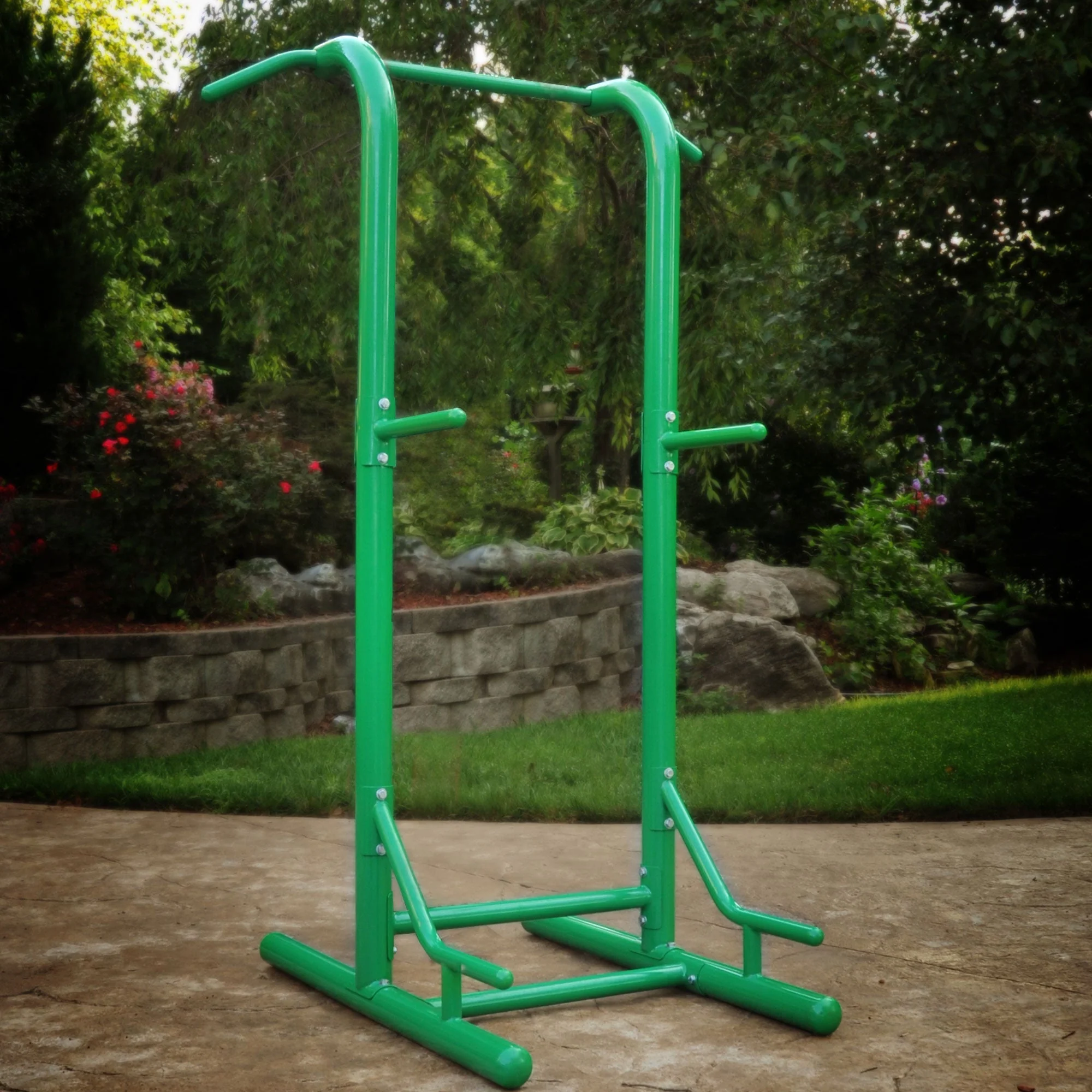 Stamina Products Outdoor Fitness Multi Use Strength Training Power Tower, Green - Image 2