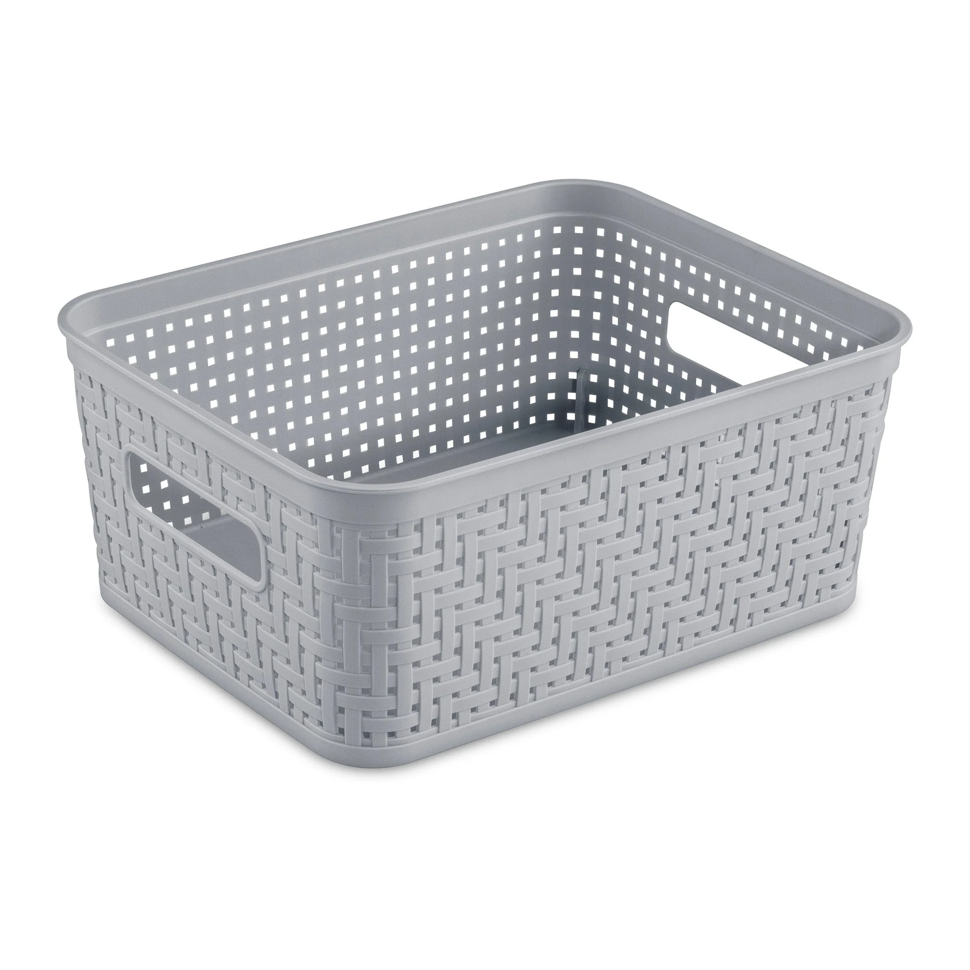 Sterilite 10x8x4.25 Inch Rectangular Short Basket for Home Organization (8 Pack) - Image 7