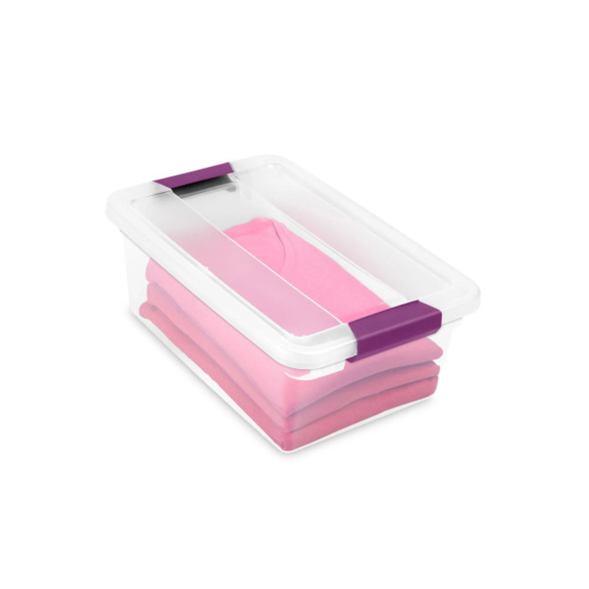 Sterilite 15 Qt. Plastic Stackable Storage Container with Lid, Clear (12 Pack) - Image 10