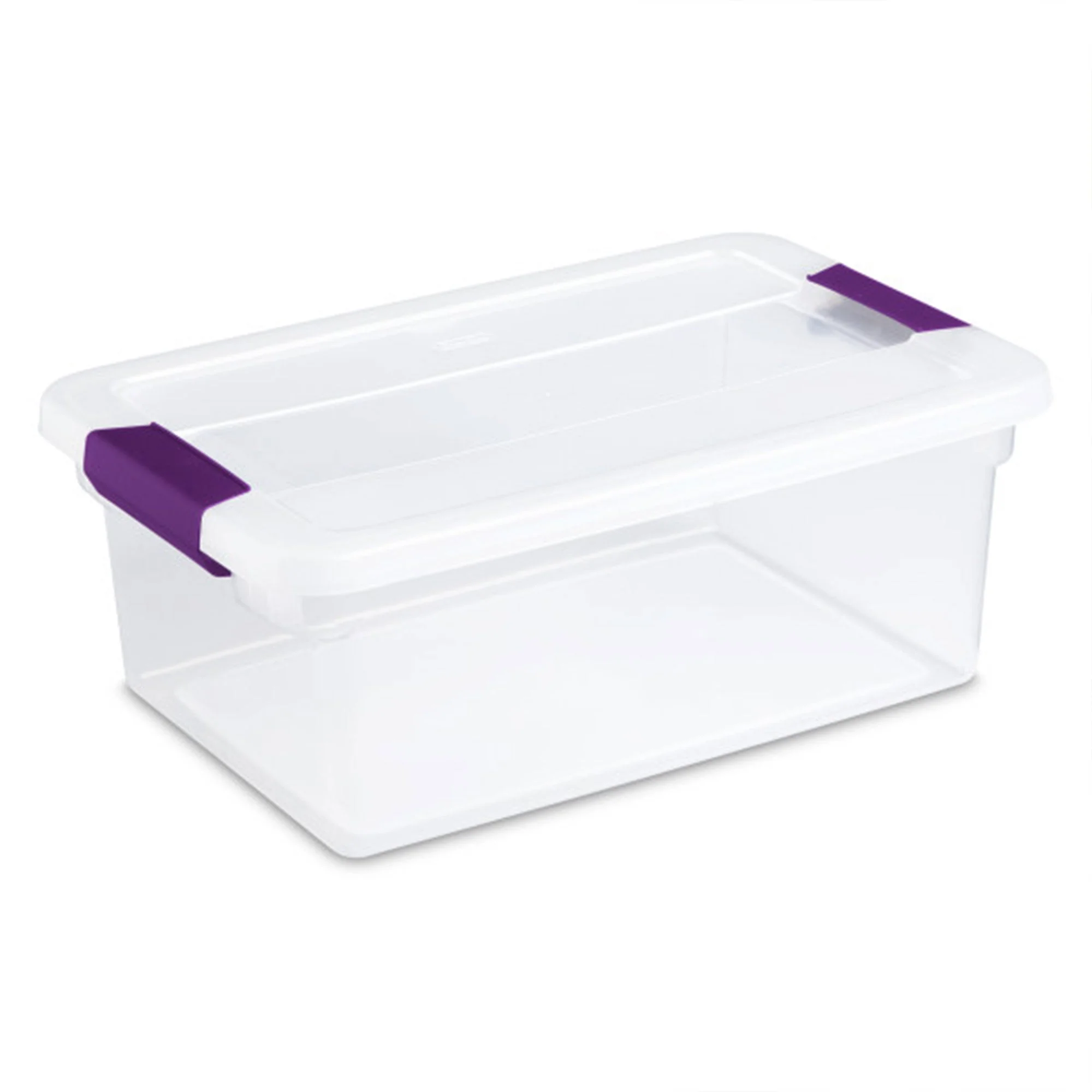 Sterilite 15 Qt. Plastic Stackable Storage Container with Lid, Clear (12 Pack) - Image 11