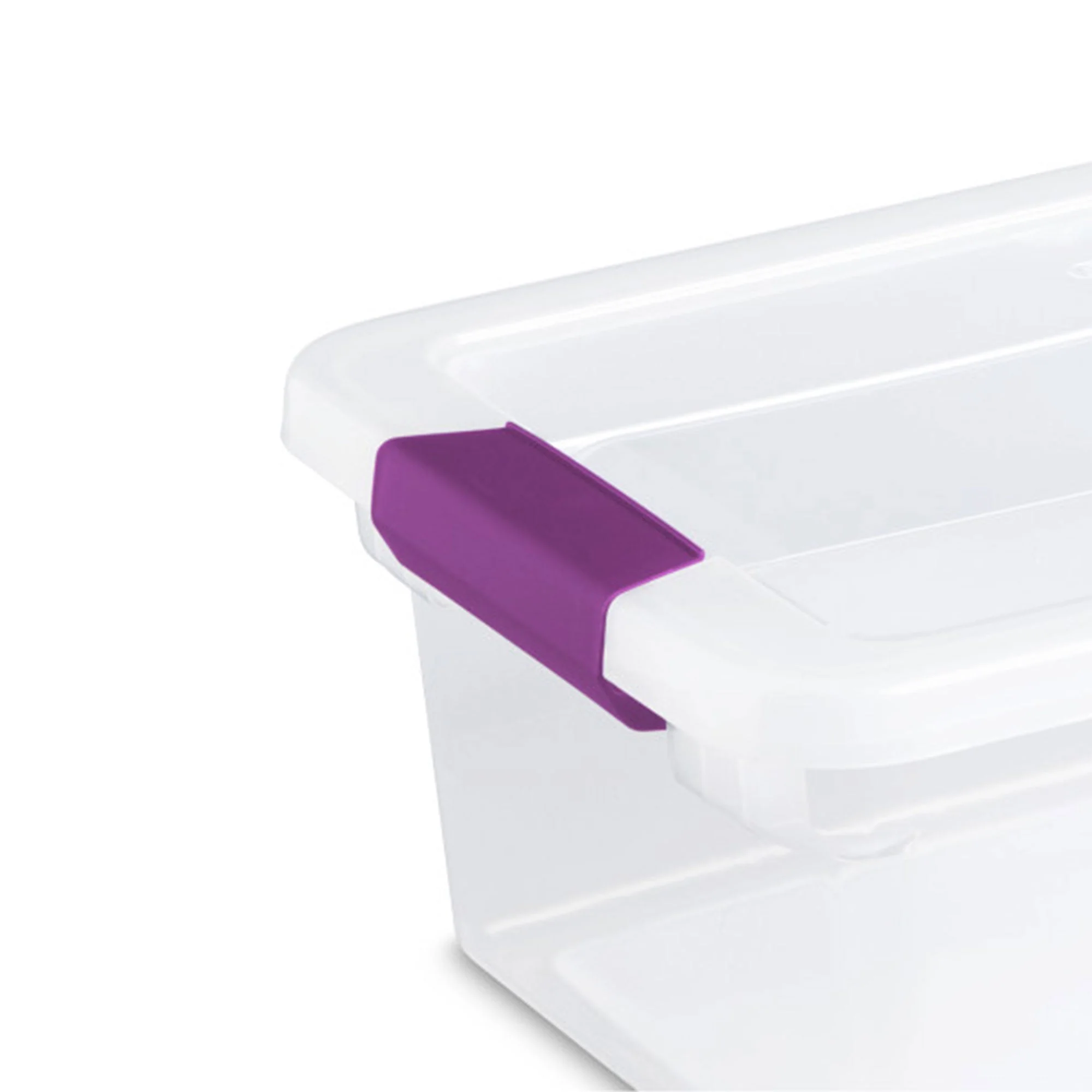 Sterilite 15 Qt. Plastic Stackable Storage Container with Lid, Clear (12 Pack) - Image 12