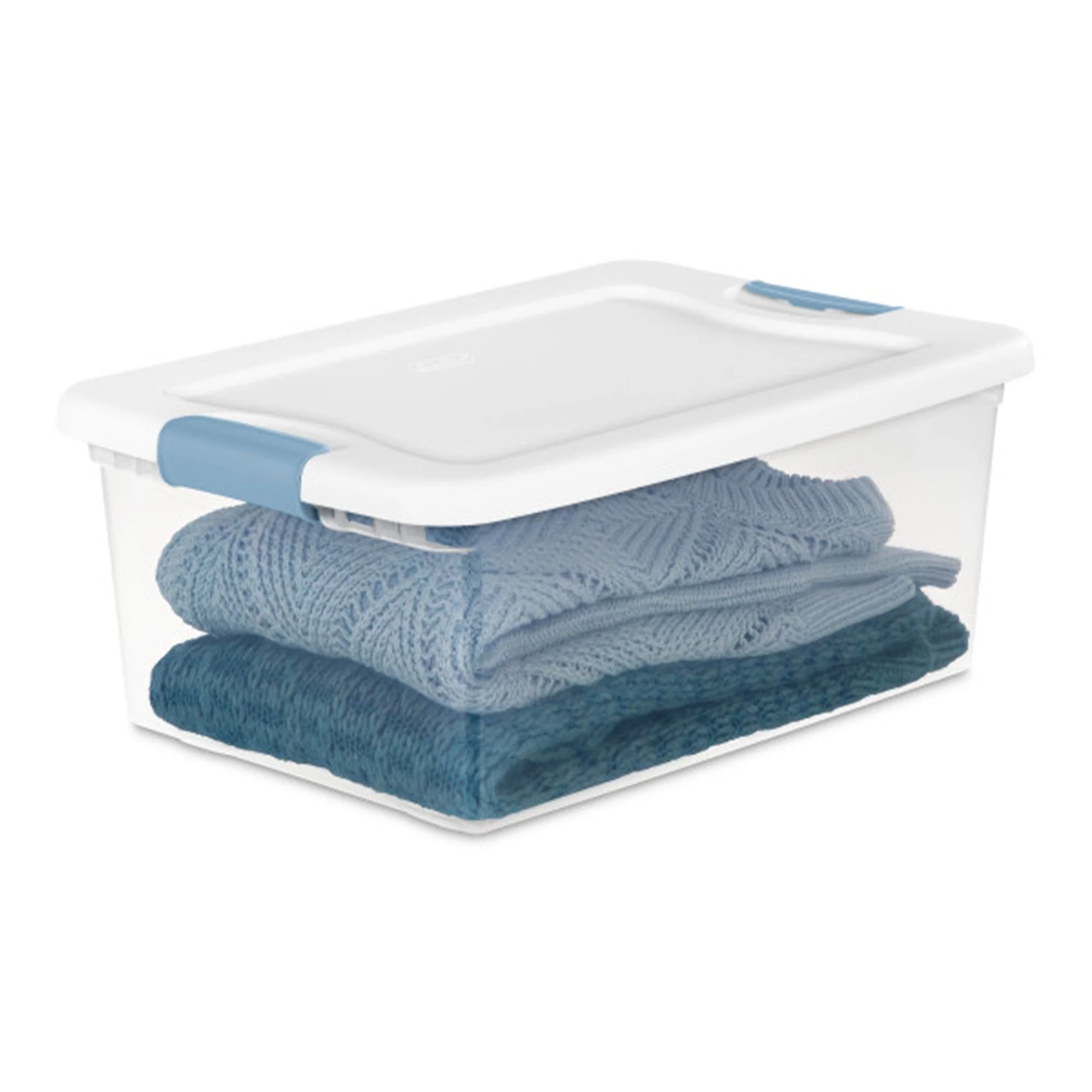 Sterilite 15 Quart Latching Storage Box, Stackable Bin with Latch Lid, 12 Pack - Image 9
