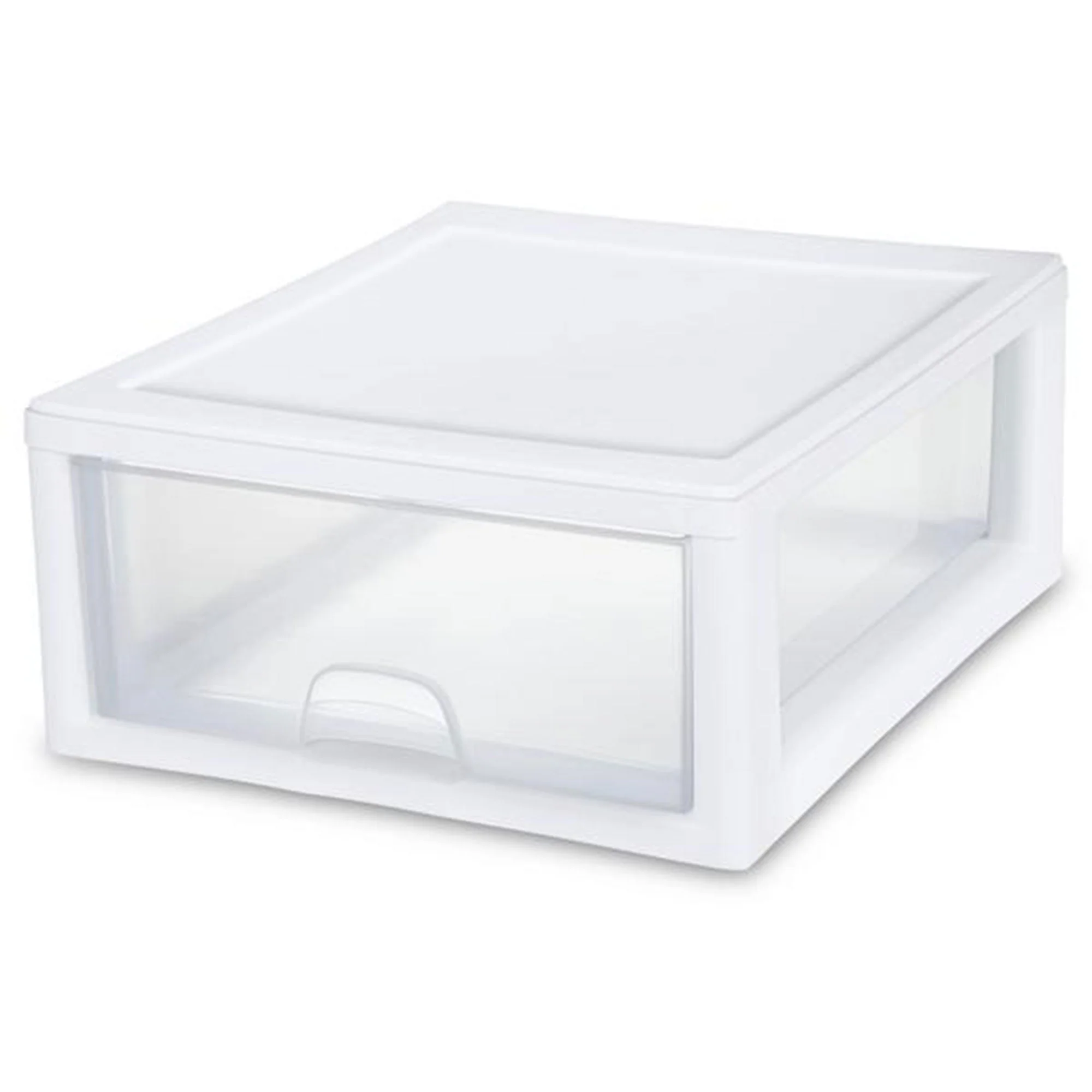 Sterilite 16 Quart Clear Plastic Stacking Storage Drawer Container Box, 12 Pack - Image 10