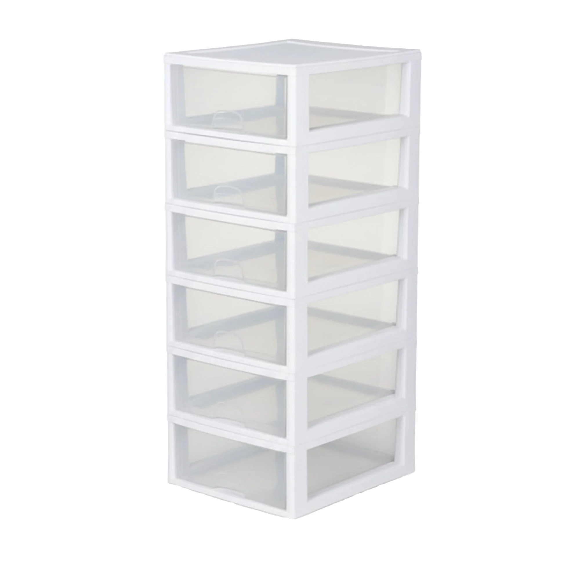 Sterilite 16 Quart Clear Plastic Stacking Storage Drawer Container Box, 6 Pack