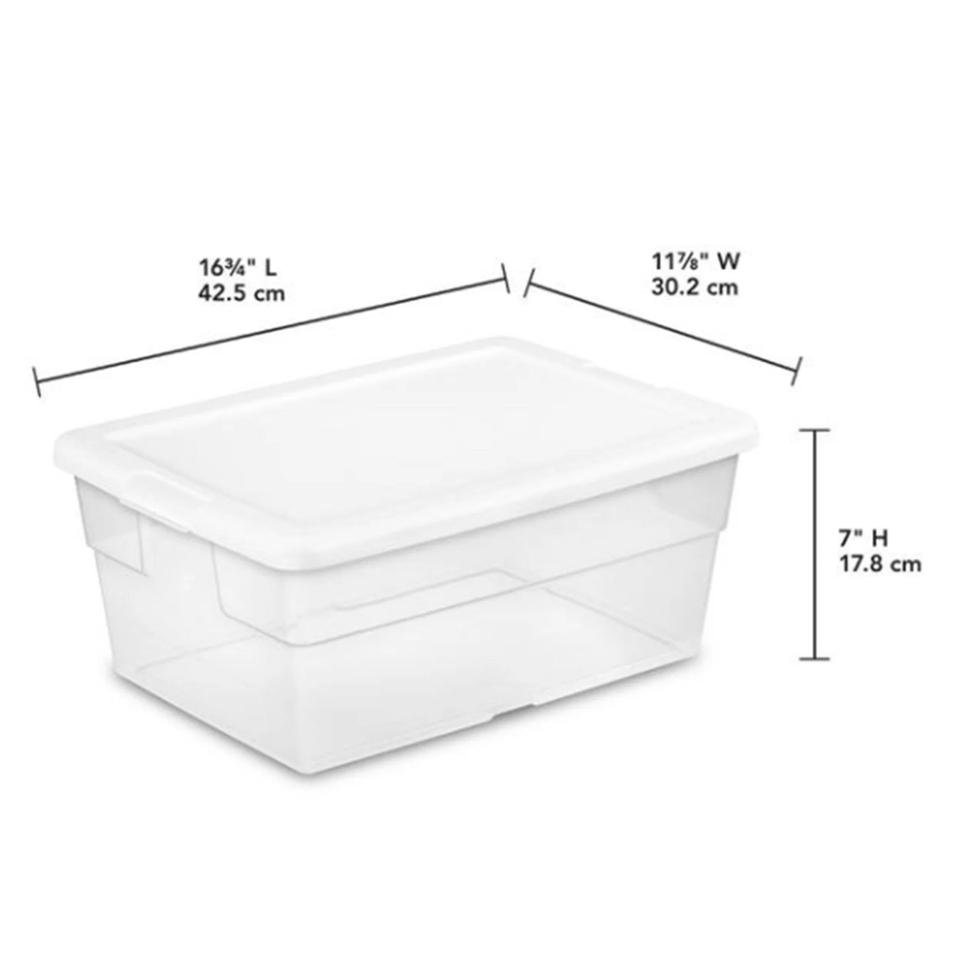Sterilite 16 Quart Plastic Storage Container (12 Pack) & 6 Quart Tote (24 Pack) - Image 5