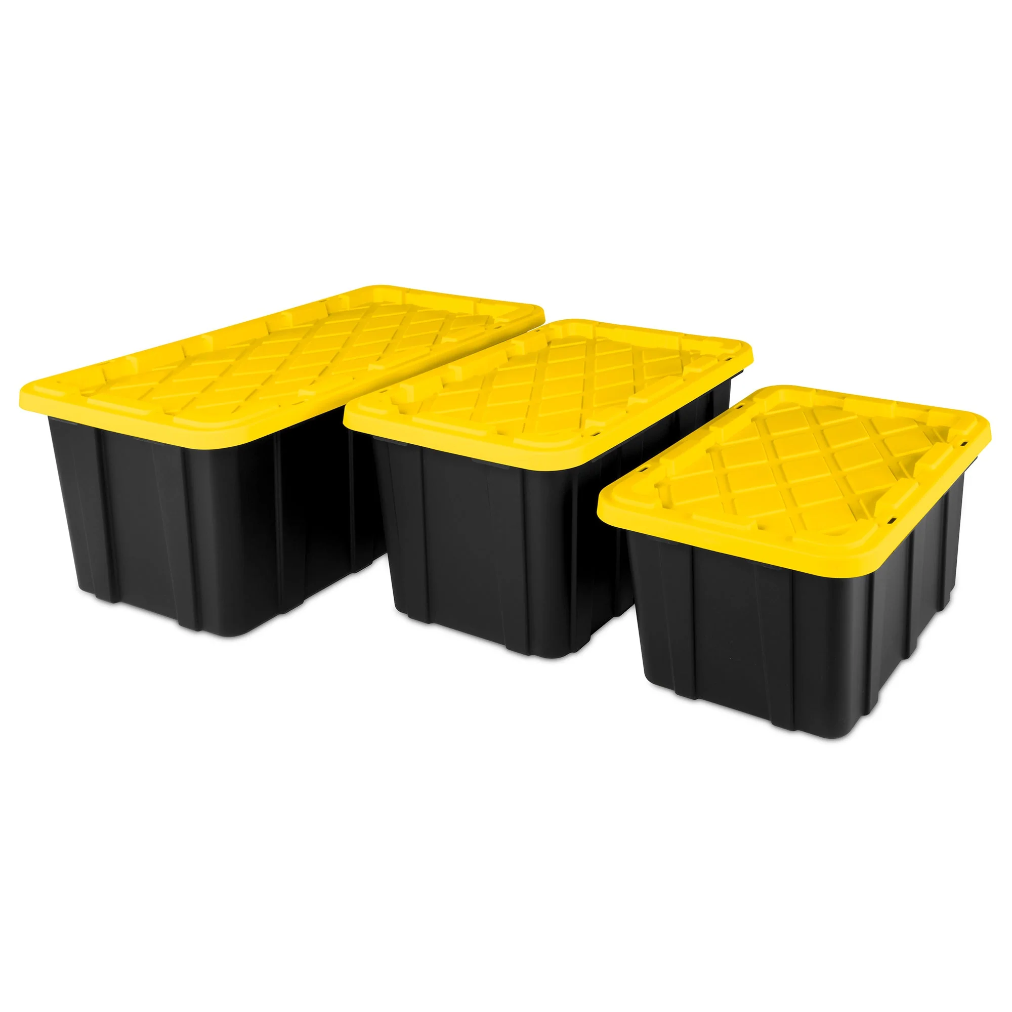Sterilite 17 Gallon Industrial Stackable Storage Tote Lidded Containers, 6 Pack - Image 9