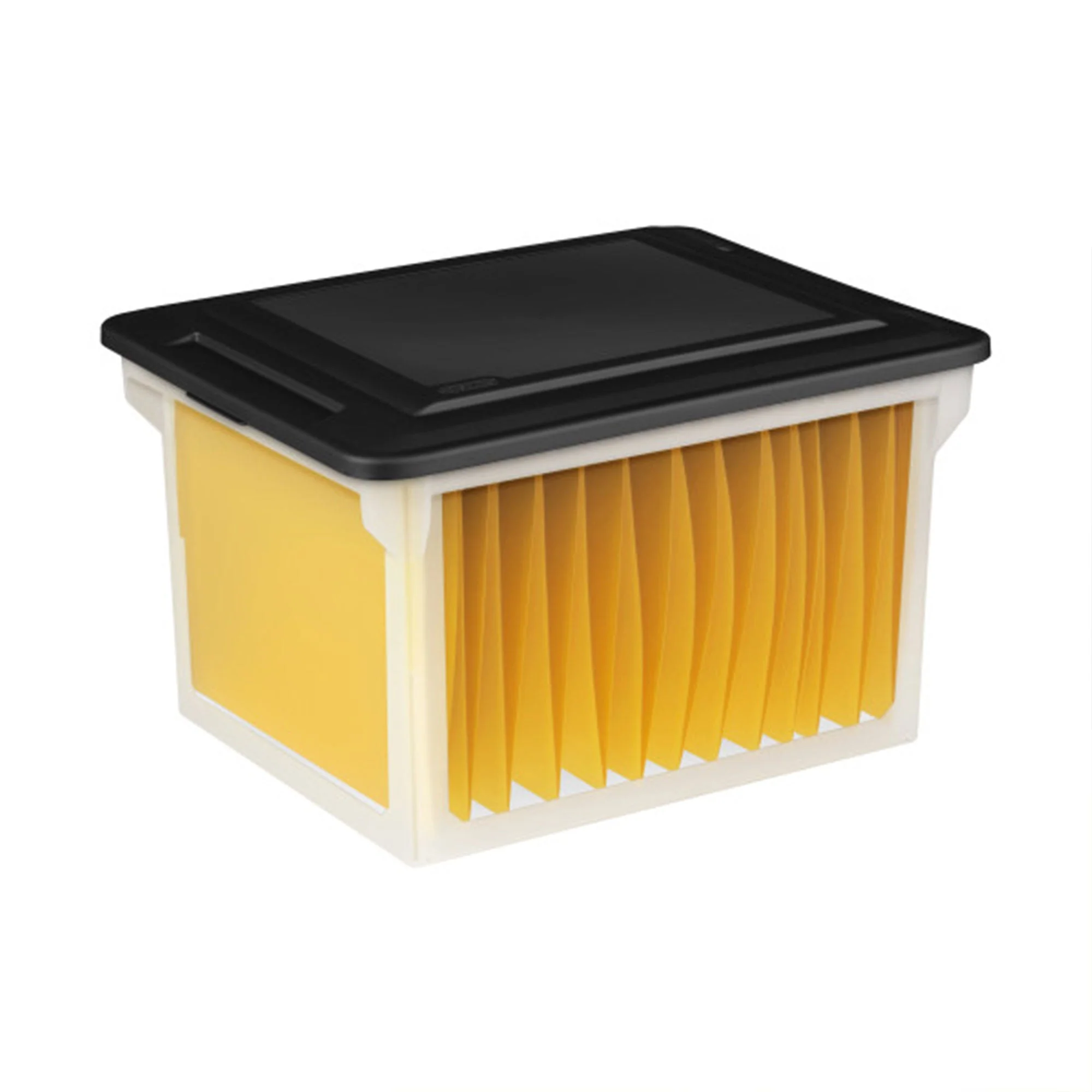 Sterilite 18689004 Versatile Clear Organizing Storage File Box w/ Lid (12 Pack) - Image 10