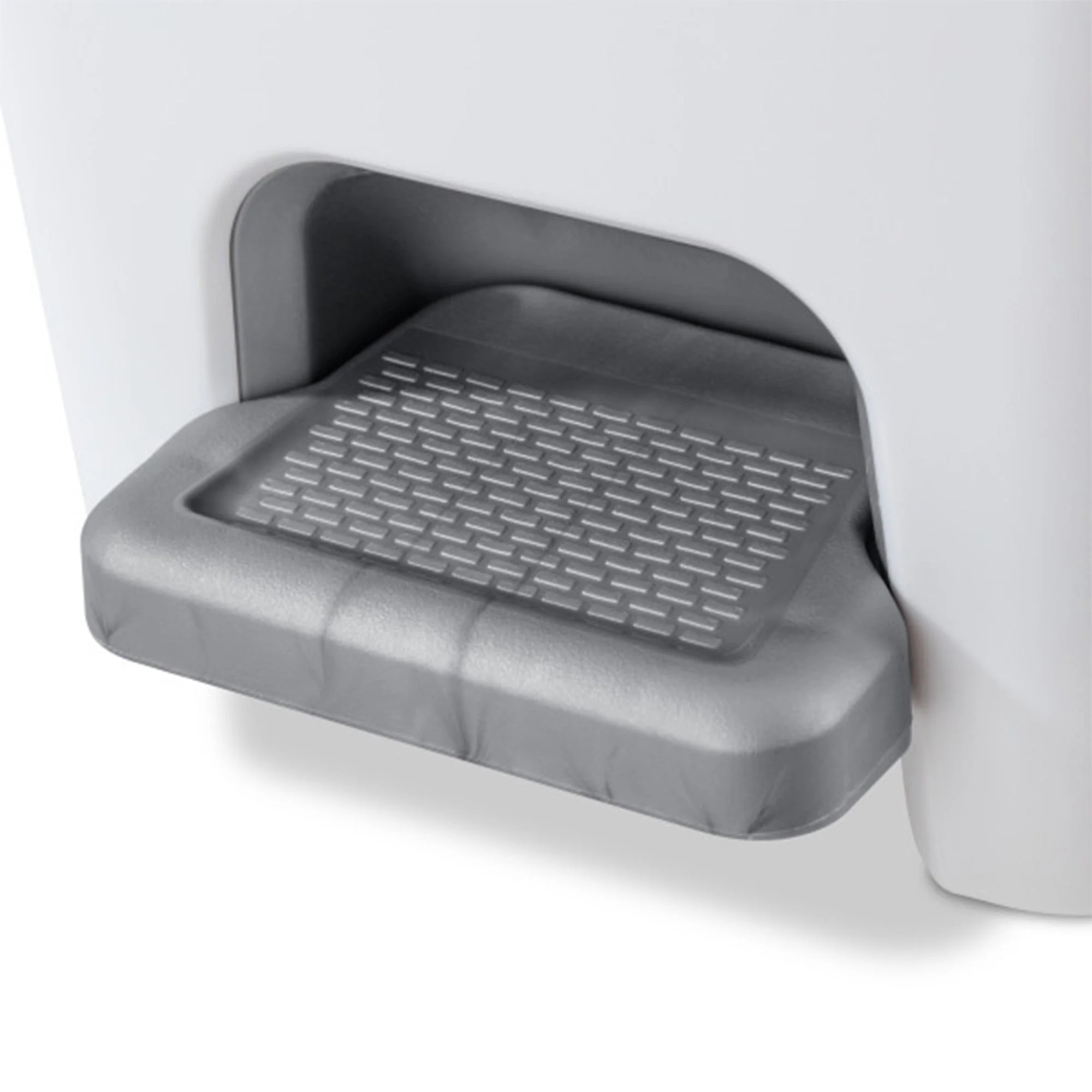 Sterilite 2.7 Gallon Rectangular Step On Trash Bin Wastebasket, White (2 Pack) - Image 9