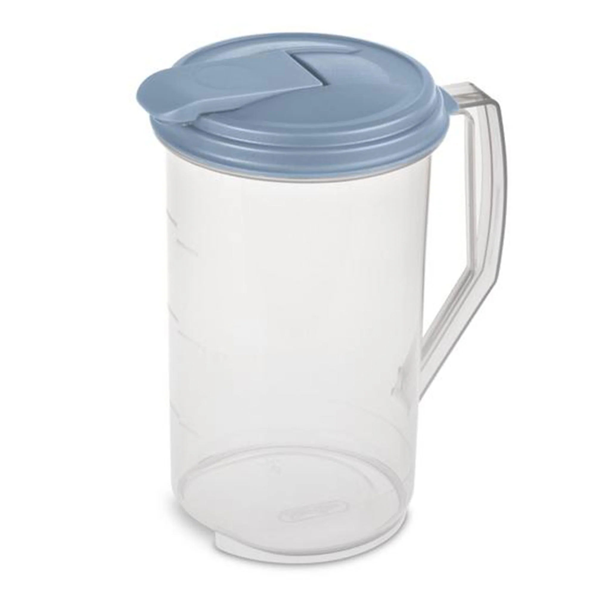 Sterilite 2 Quart Plastic Hinged Pitcher with Comfort Grip Handle, Blue, 12-Pack - Image 7