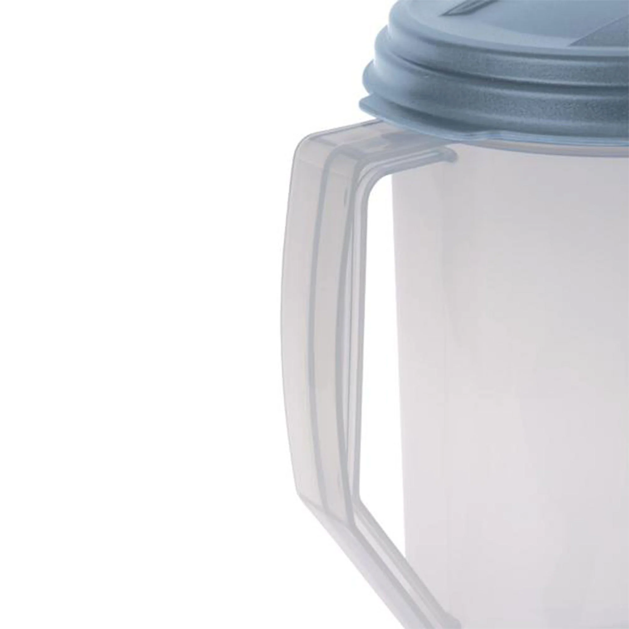 Sterilite 2 Quart Plastic Hinged Pitcher with Comfort Grip Handle, Blue, 12-Pack - Image 8