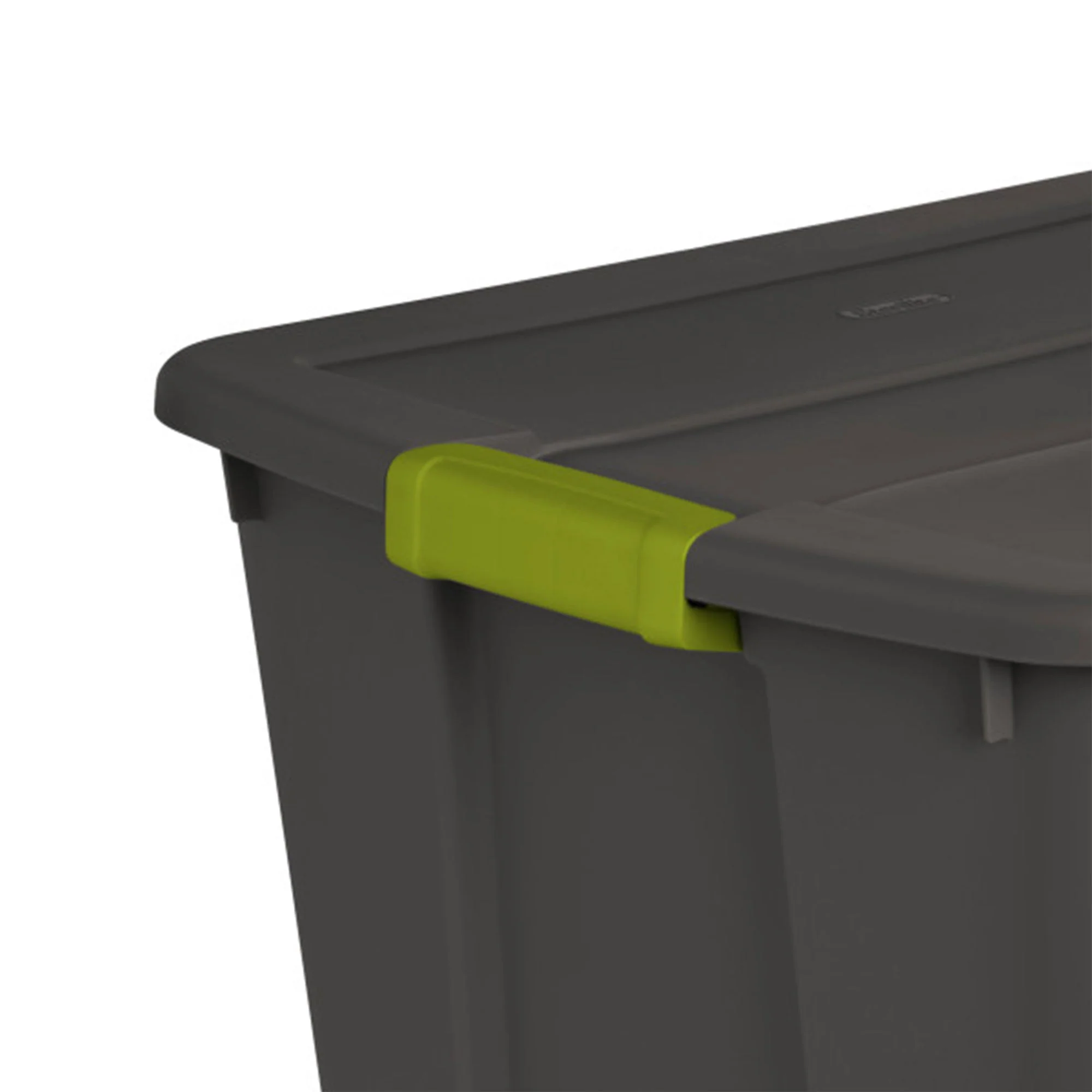 Sterilite 20 Gallon Stackable Plastic Storage Tote Bin with Lid, Gray (12 Pack) - Image 8