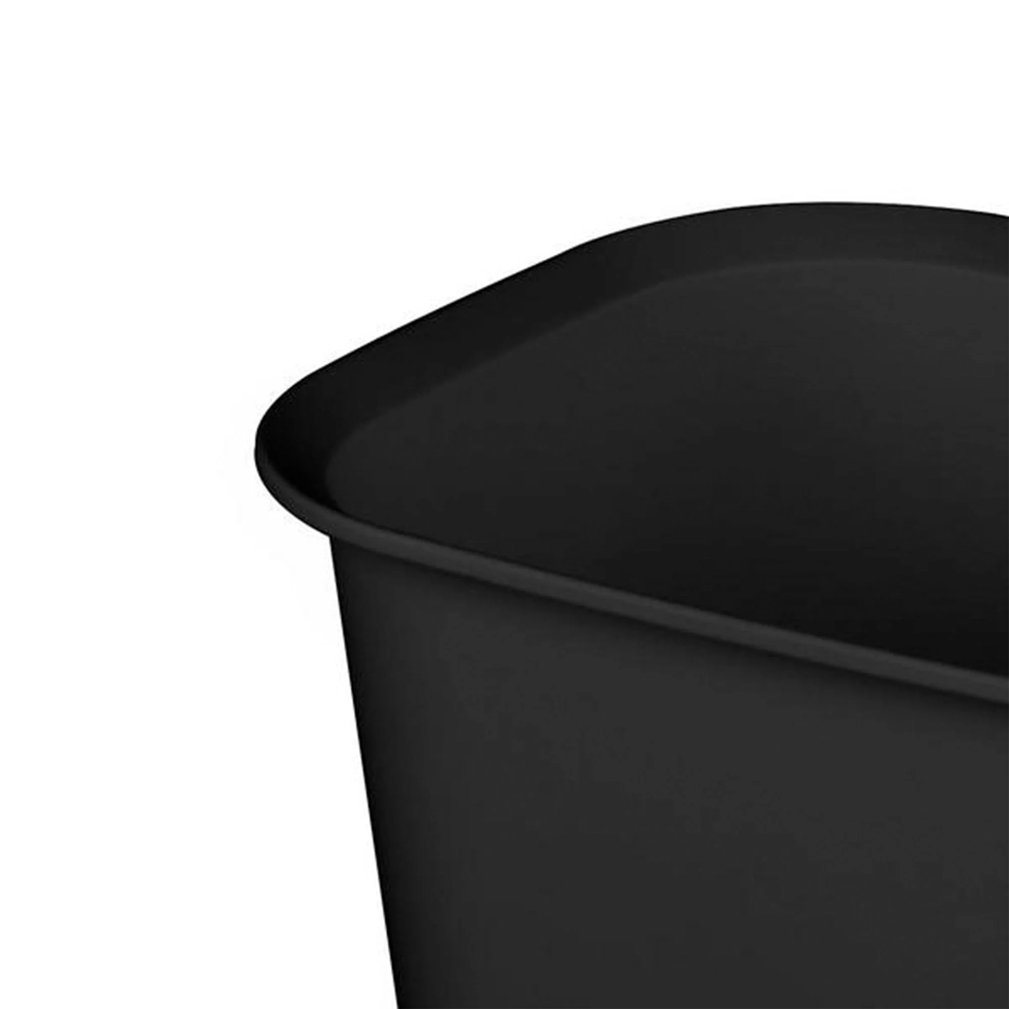 Sterilite 3 Gallon Rectangular Wastebasket Small Home Trash Bin, 16 Pack, Black - Image 5