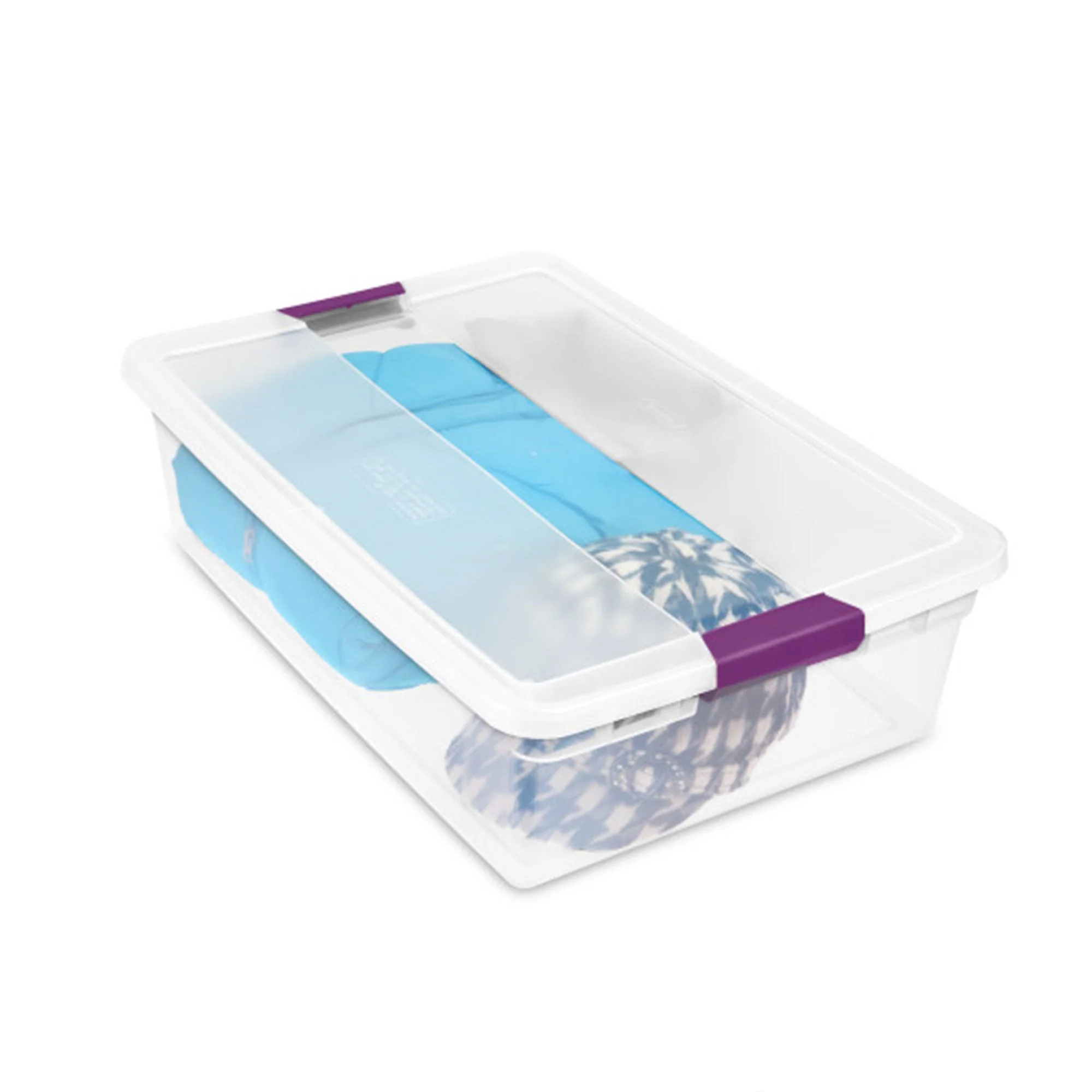 Sterilite 32 Quart Clear View Storage Container Tote w/ Latching Lid, 24 Pack - Image 8