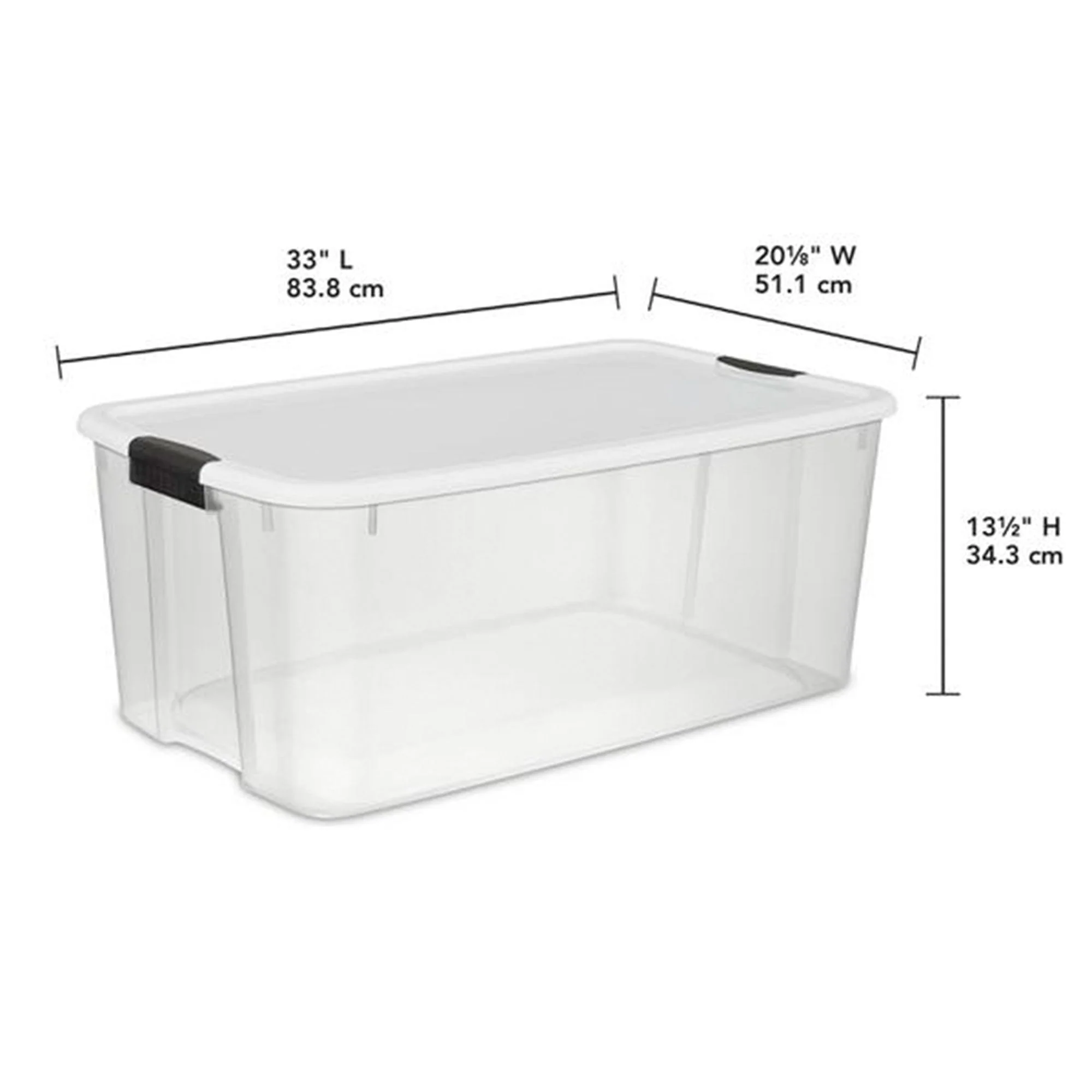 Sterilite 4 Sets of 116 Quart Latch Lid Tote & 6 Sets of 18 Quart Latch Lid Tote - Image 4