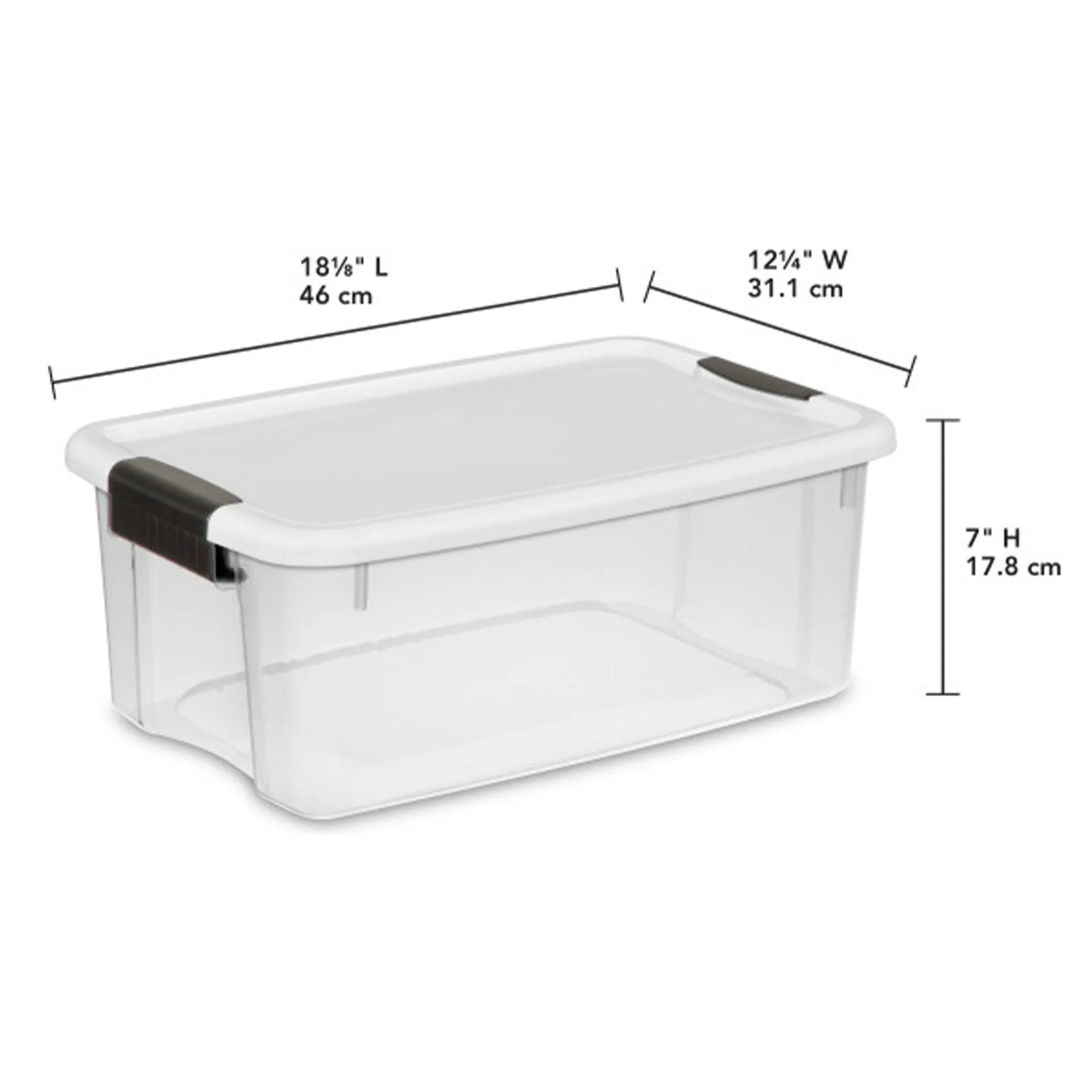Sterilite 4 Sets of 70 Quart Latch Lid Tote & 6 Sets of 18 Quart Latch Lid Tote - Image 3