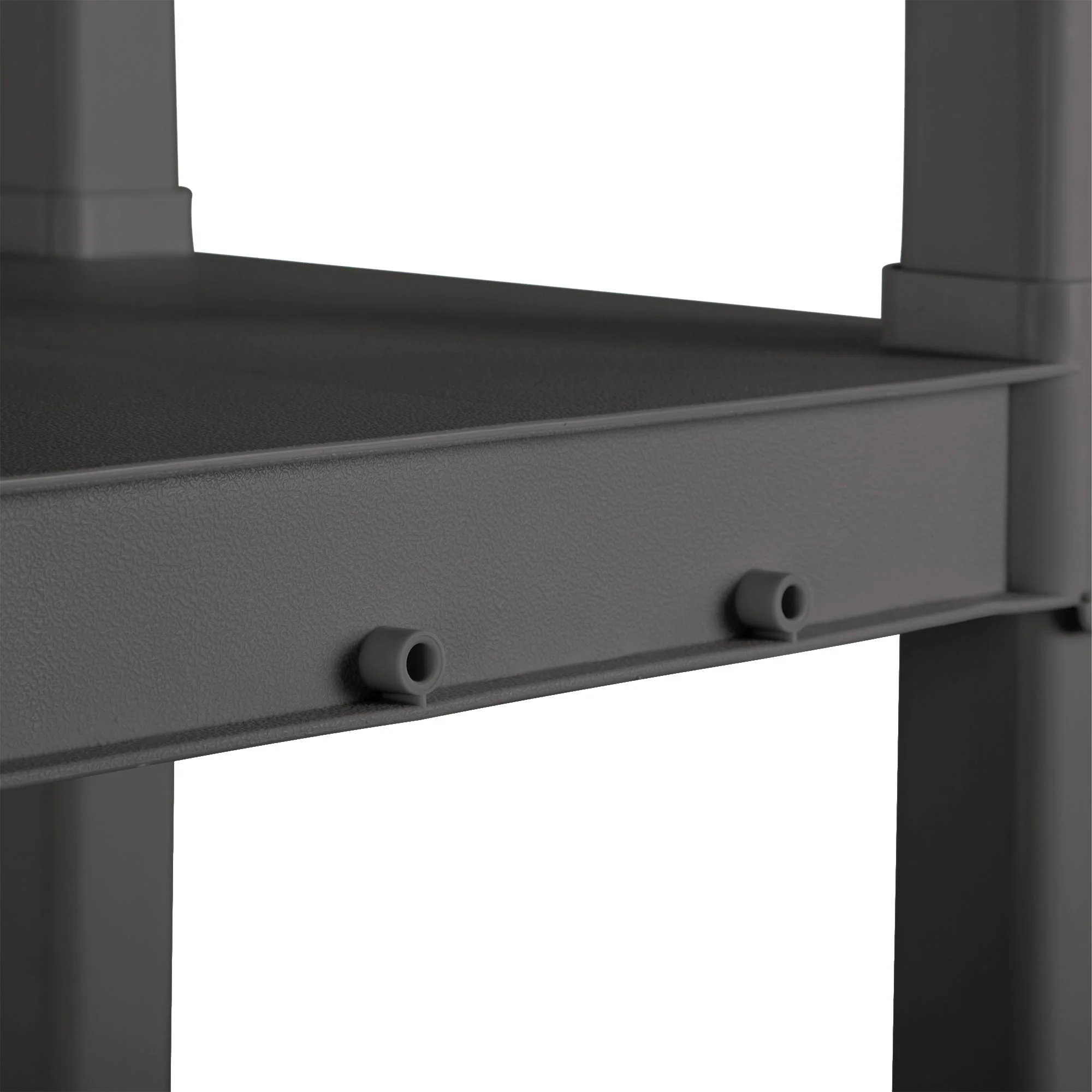Sterilite 4 Shelf Durable Solid Surface Shelving Unit, Flat Gray (6 Pack) - Image 7