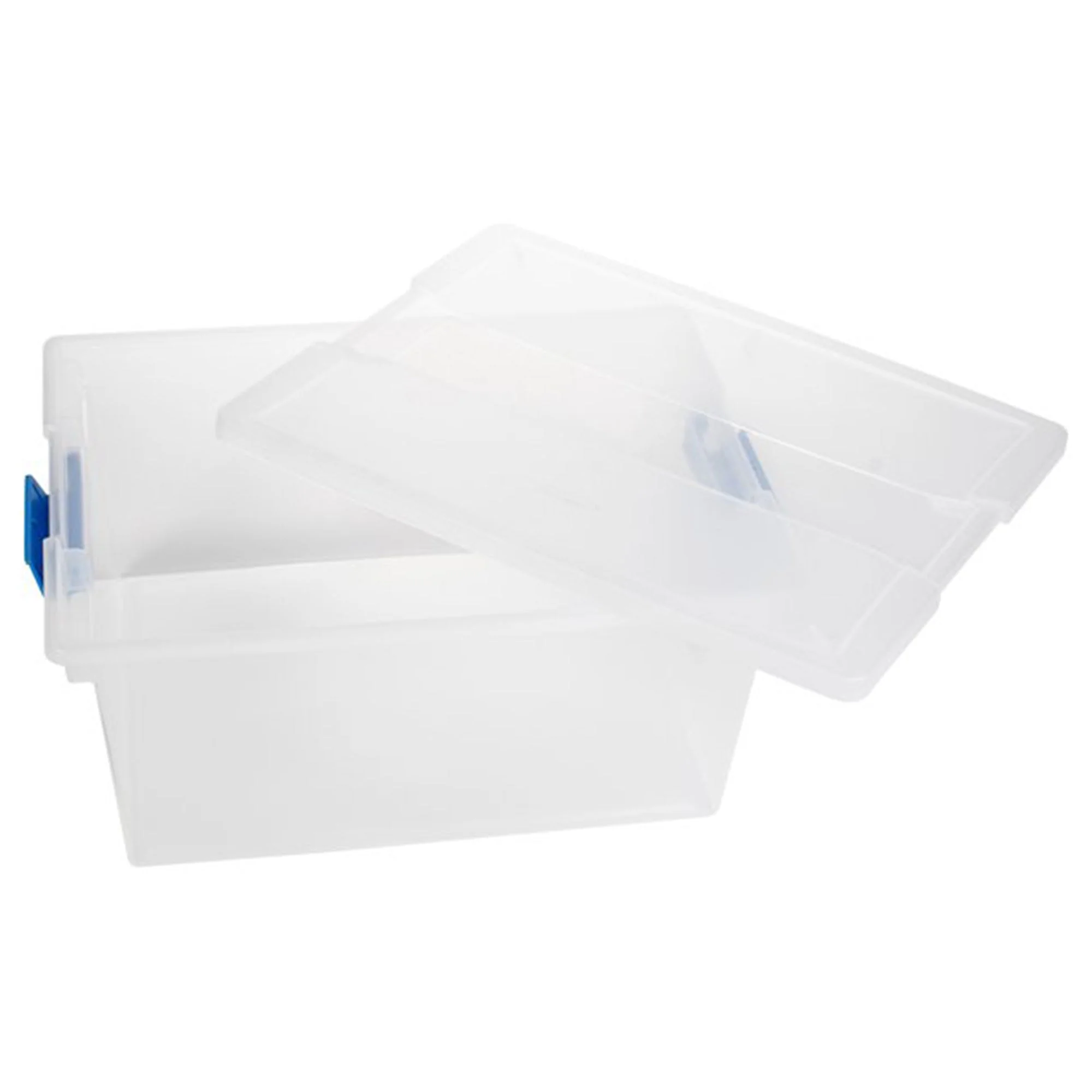 Sterilite Clear Medium Storage Tote, 12 Pack, and Large Storage Tote, 12 Pack - Image 4