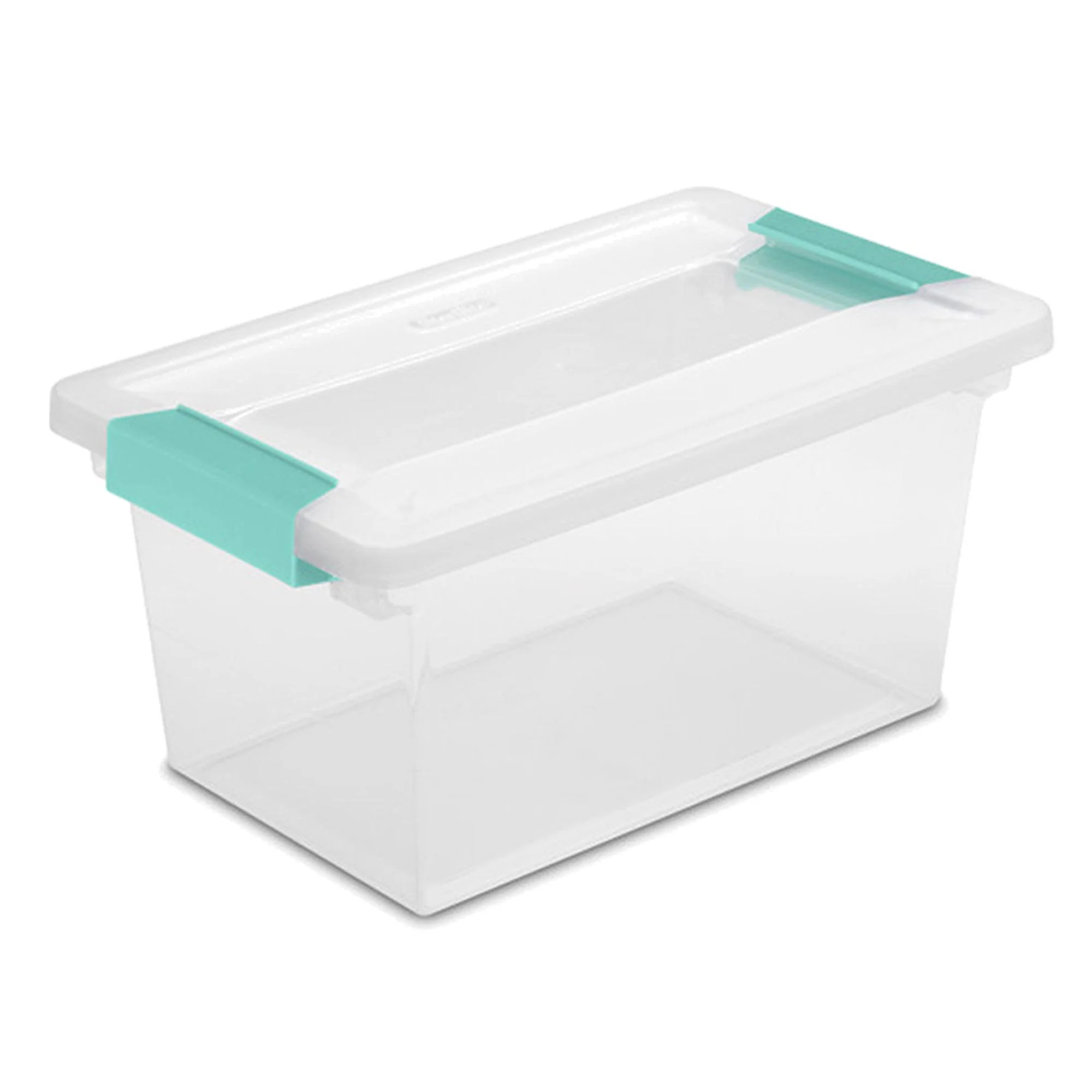 Sterilite Plastic Medium Clip Storage Box Container with Latching Lid, 4 Pack - Image 12