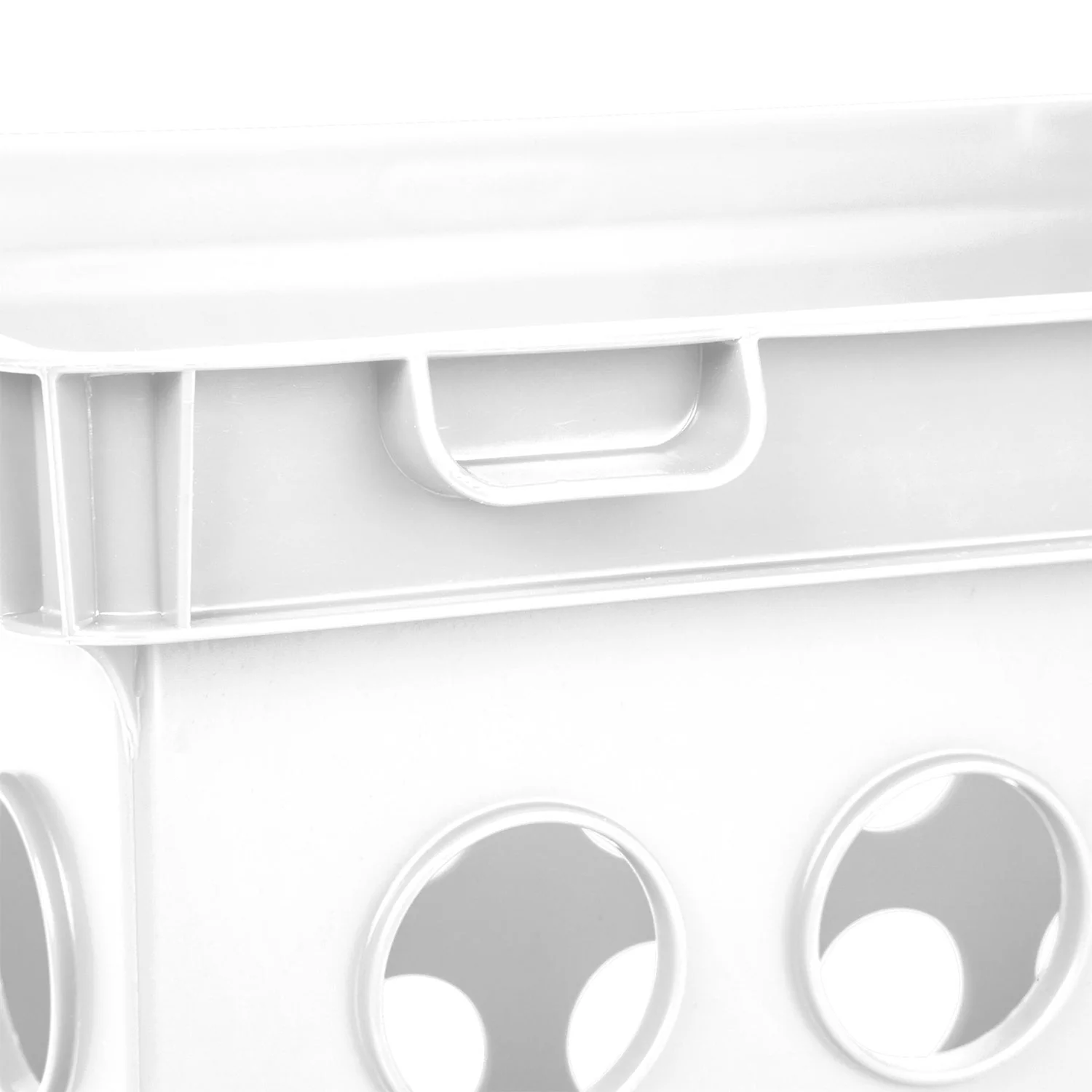 Sterilite Stackable File Storage Crate Organizers with Handles, White (6 Pack) - Image 4