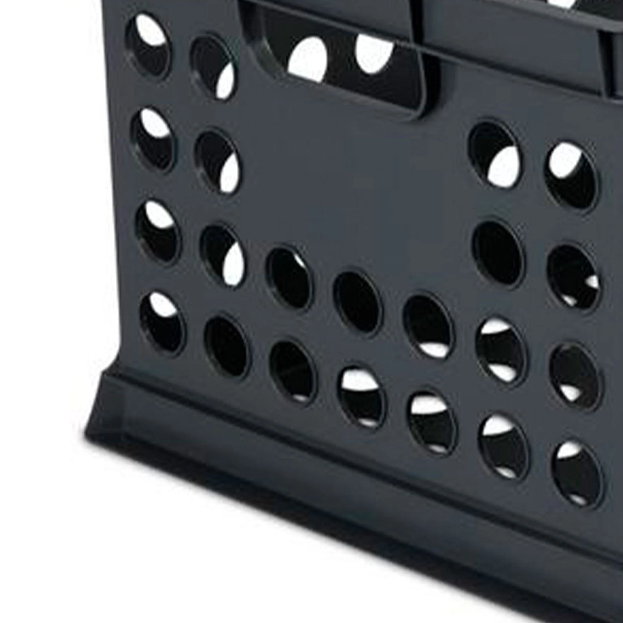 Sterilite Stackable Plastic Storage Open Crate Bin Organizer Box, Black (6 Pack) - Image 8