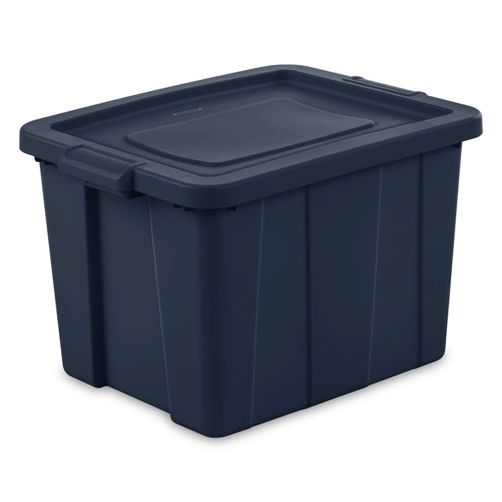 Sterilite Tuff1 18 Gallon Plastic Storage Tote Container Bin w/ Lid (6 Pack) - Image 2