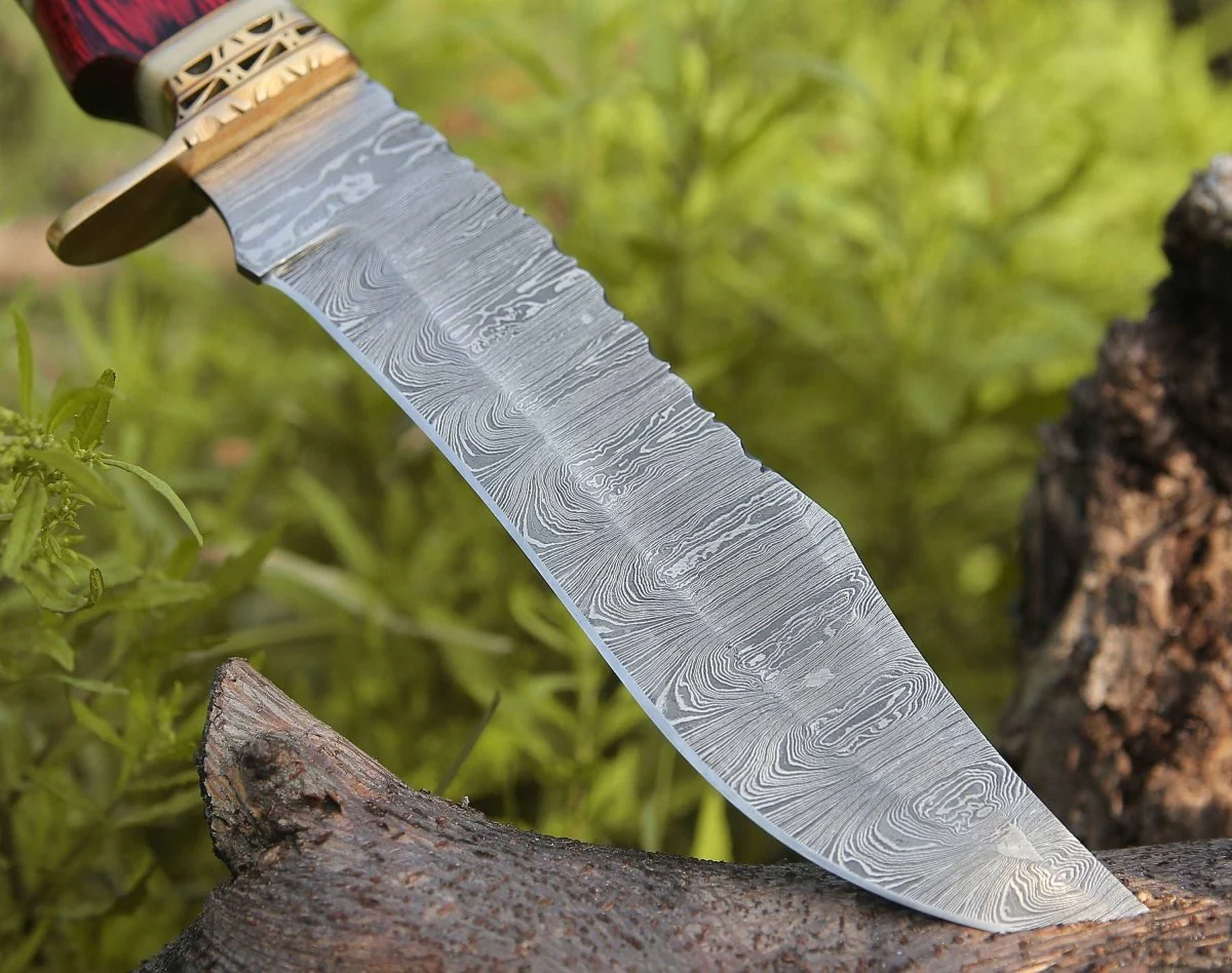 Stream Bowie Knife with Pakkawood & Bone Handle - Image 7