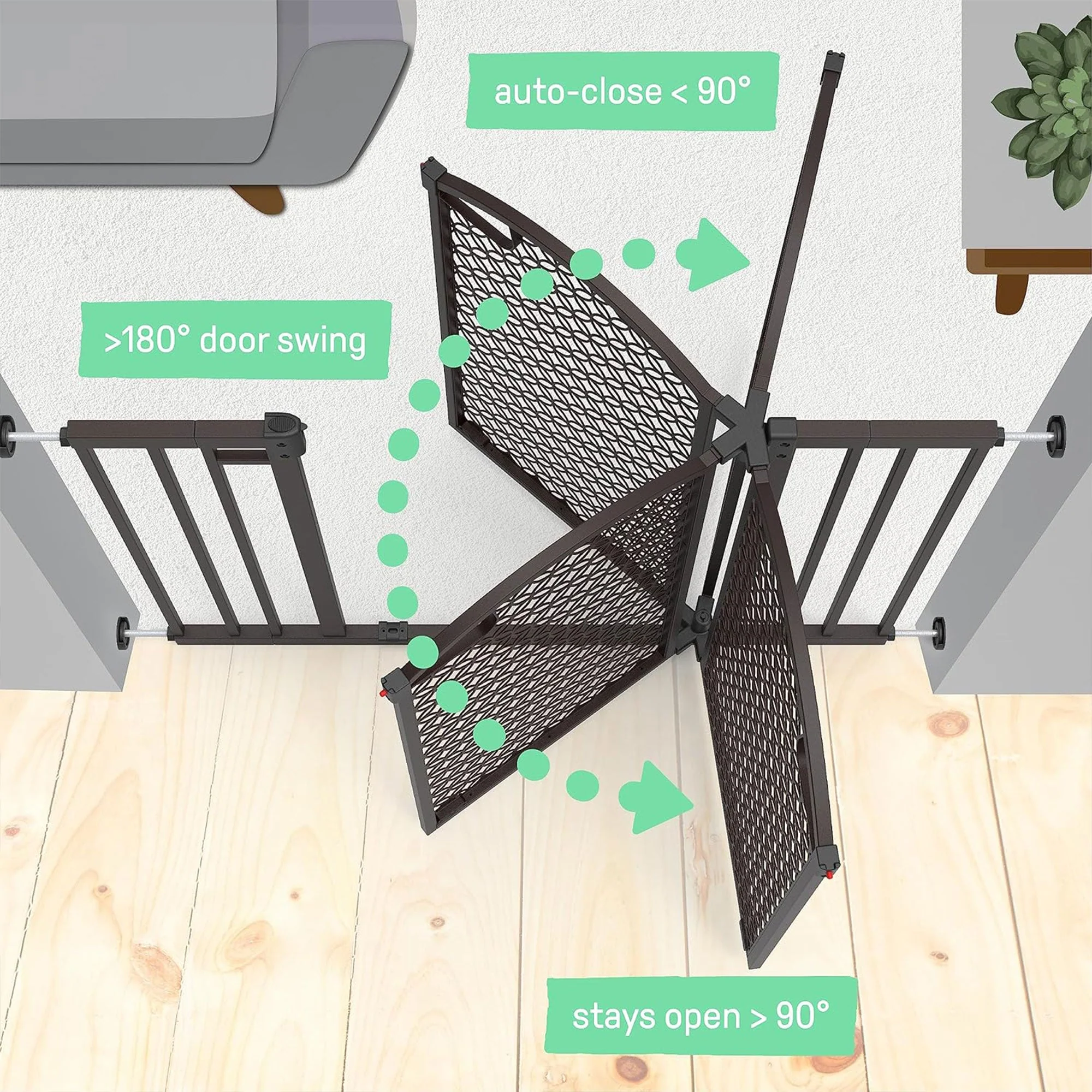 Summer Infant Union Arch 28 to 42 Inch Pressure Mount Baby & Pet Safety Gate - Image 5